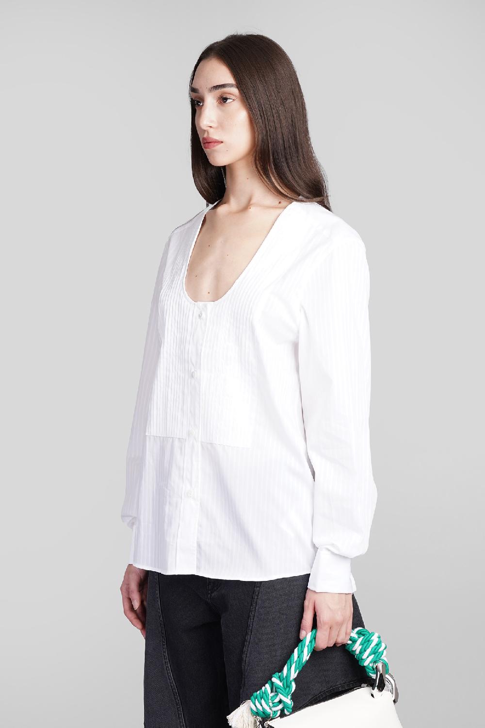Deliberti JW Anderson Camicia In Cotone Bianco Cod. 409976 - Deliberti The Luxury Shopping