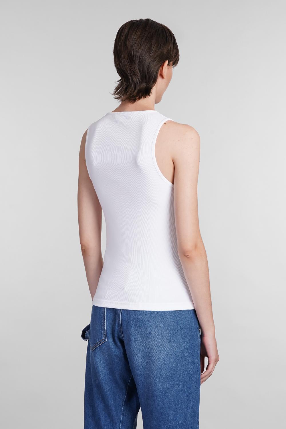 Deliberti JW Anderson Canotta In Cotone Bianco Cod. 402580 - Deliberti The Luxury Shopping