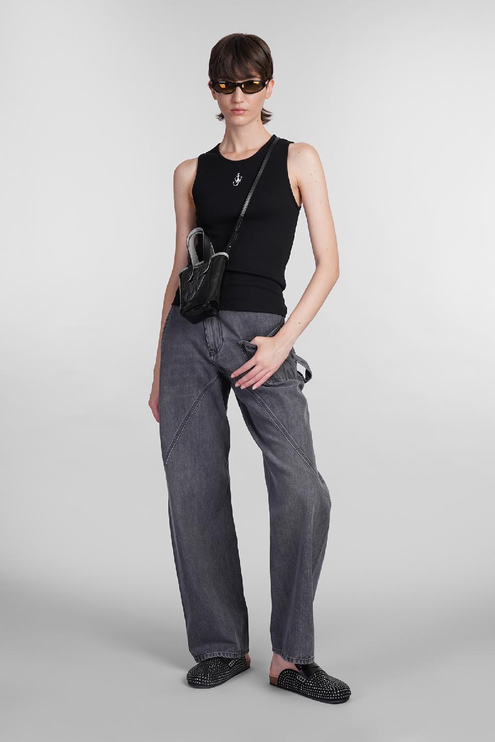 Deliberti JW Anderson Canotta In Cotone Nero Cod. 402581 - Deliberti The Luxury Shopping