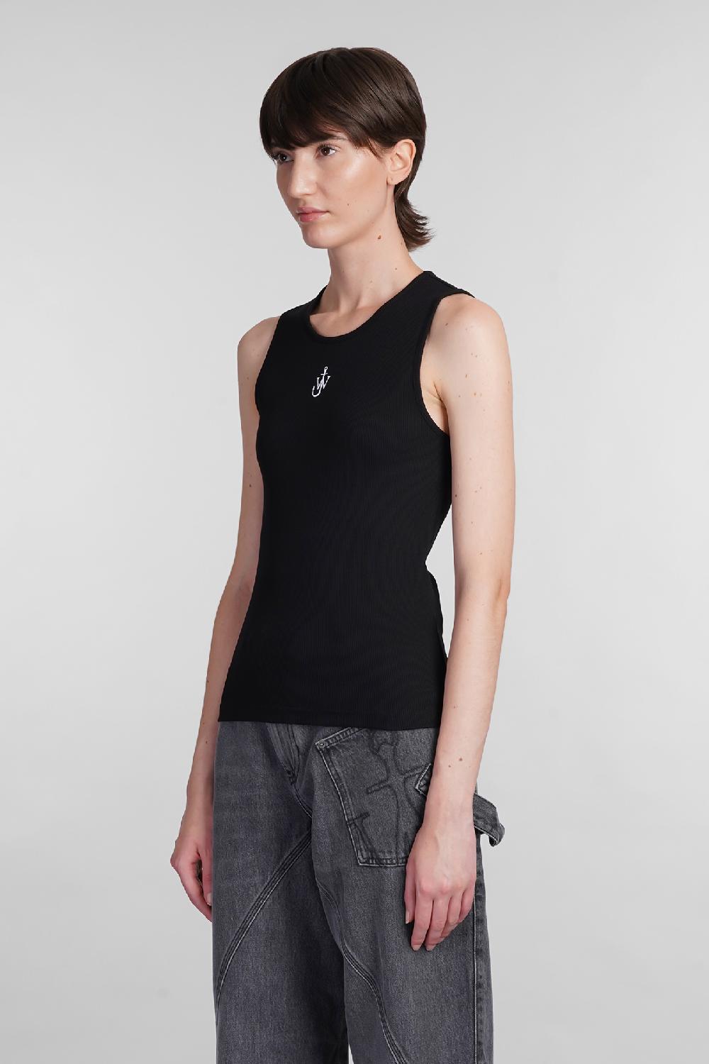 Deliberti JW Anderson Canotta In Cotone Nero Cod. 402581 - Deliberti The Luxury Shopping