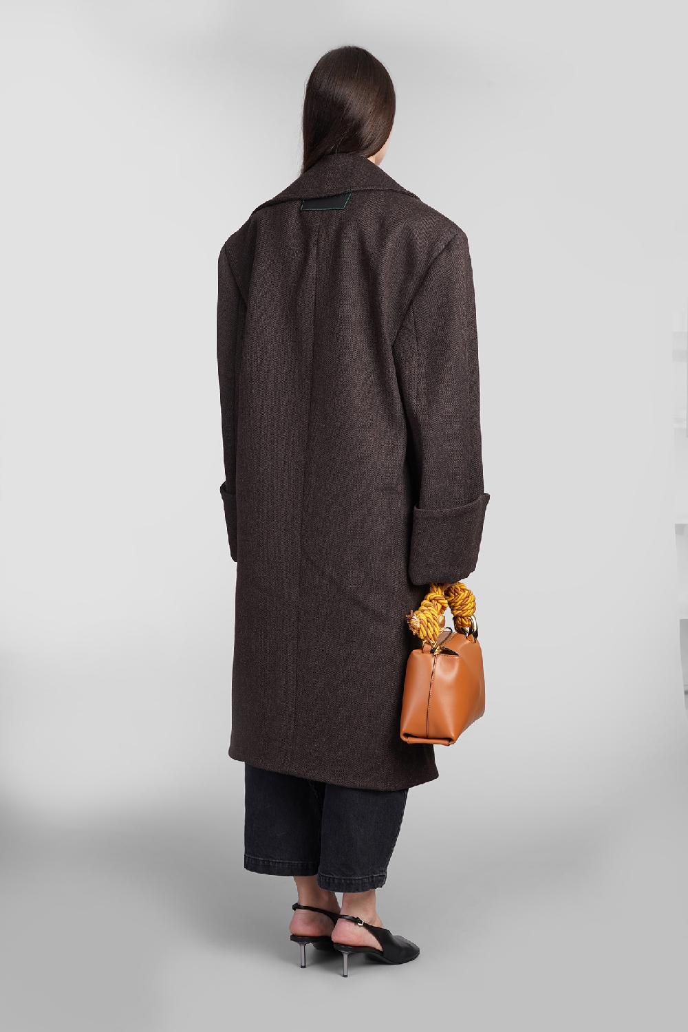 Deliberti JW Anderson Cappotto In Lana Marrone Cod. 410005 - Deliberti The Luxury Shopping