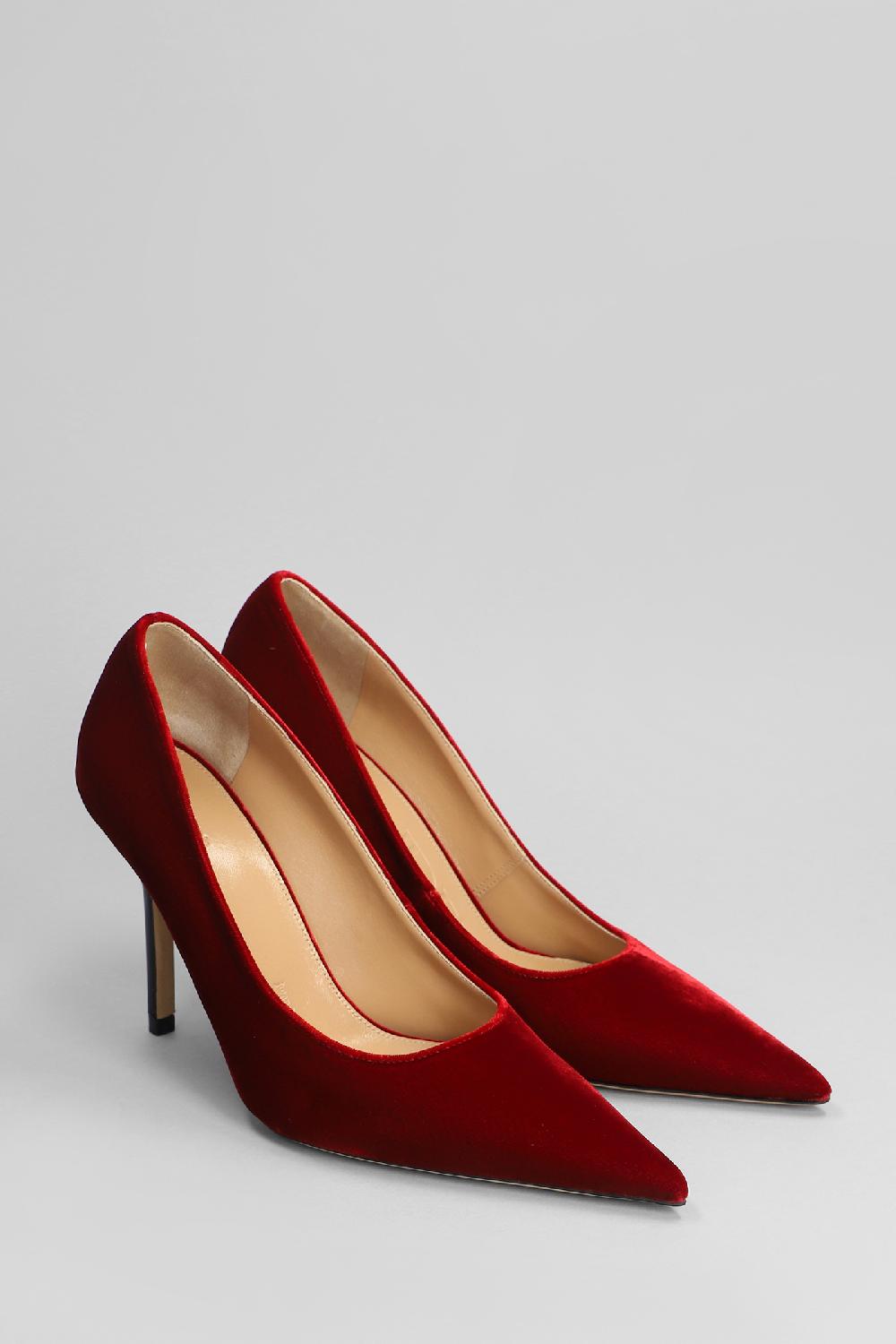 Deliberti JW Anderson Decollete Velvet Pump In Velluto Rosso Cod. 402404 - Deliberti The Luxury Shopping