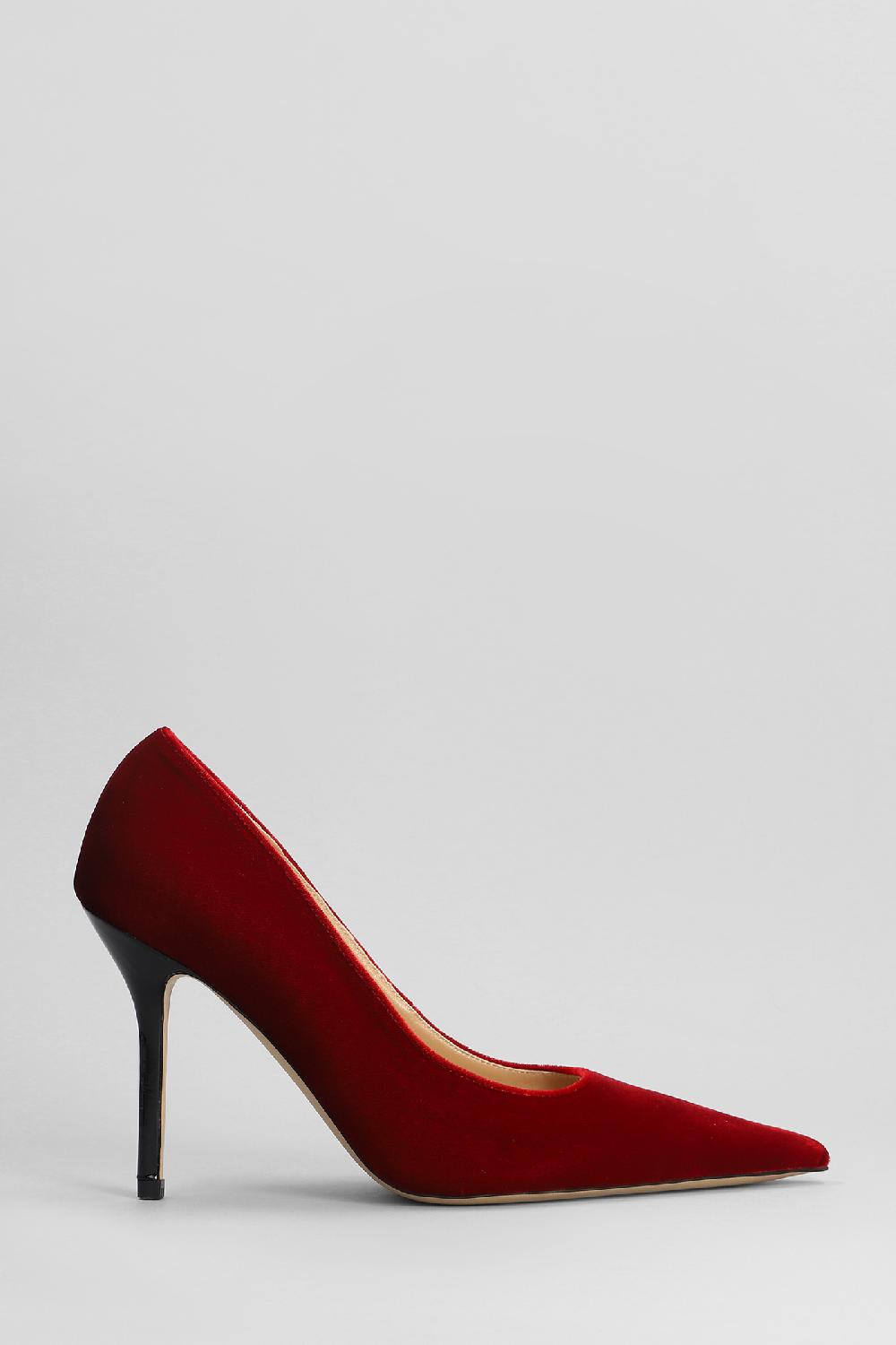 Deliberti JW Anderson Decollete velvet pump in velluto rosso cod. 402404 - Deliberti The Luxury Shopping