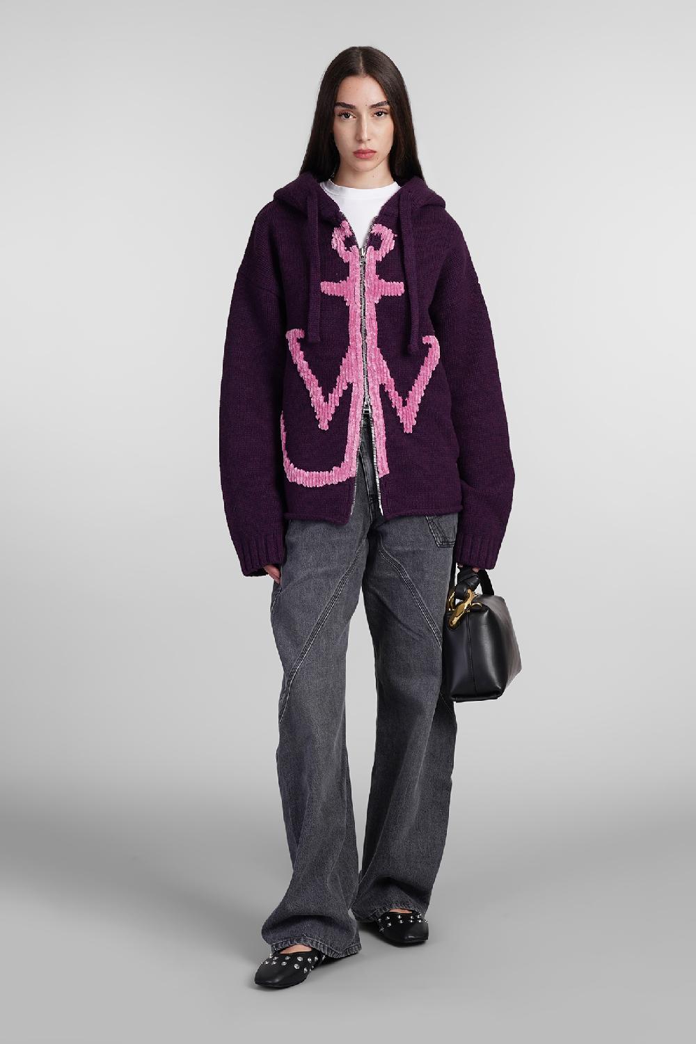 Deliberti JW Anderson Felpa In Lana Viola Cod. 404094 - Deliberti The Luxury Shopping