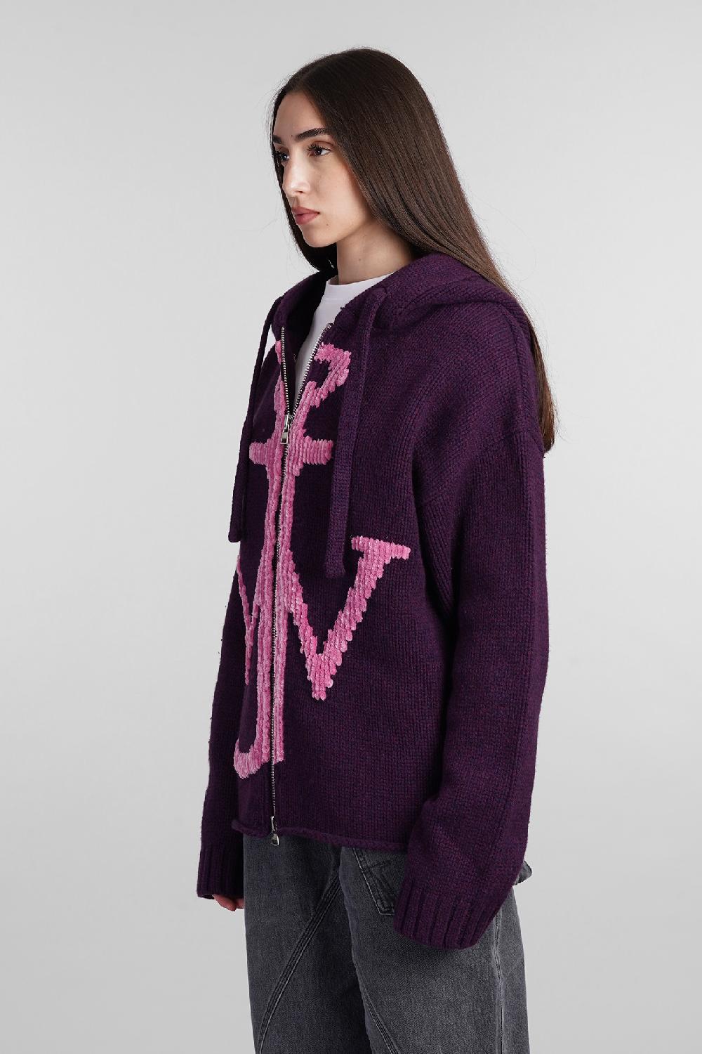 Deliberti JW Anderson Felpa In Lana Viola Cod. 404094 - Deliberti The Luxury Shopping