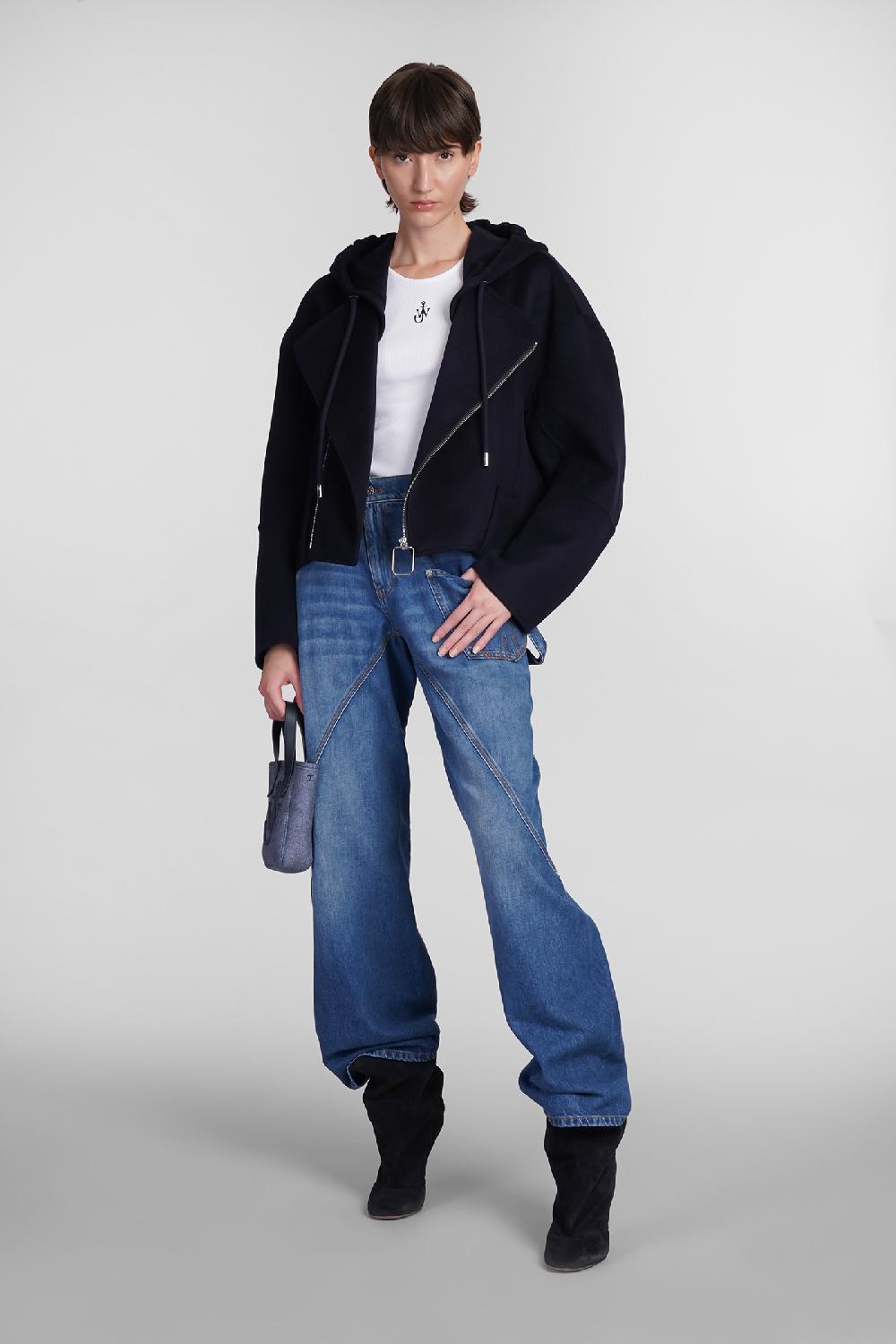 Deliberti JW Anderson Giacca Casual In Lana Blu Cod. 402576 - Deliberti The Luxury Shopping