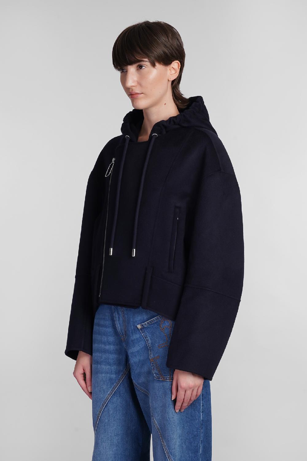 Deliberti JW Anderson Giacca Casual In Lana Blu Cod. 402576 - Deliberti The Luxury Shopping