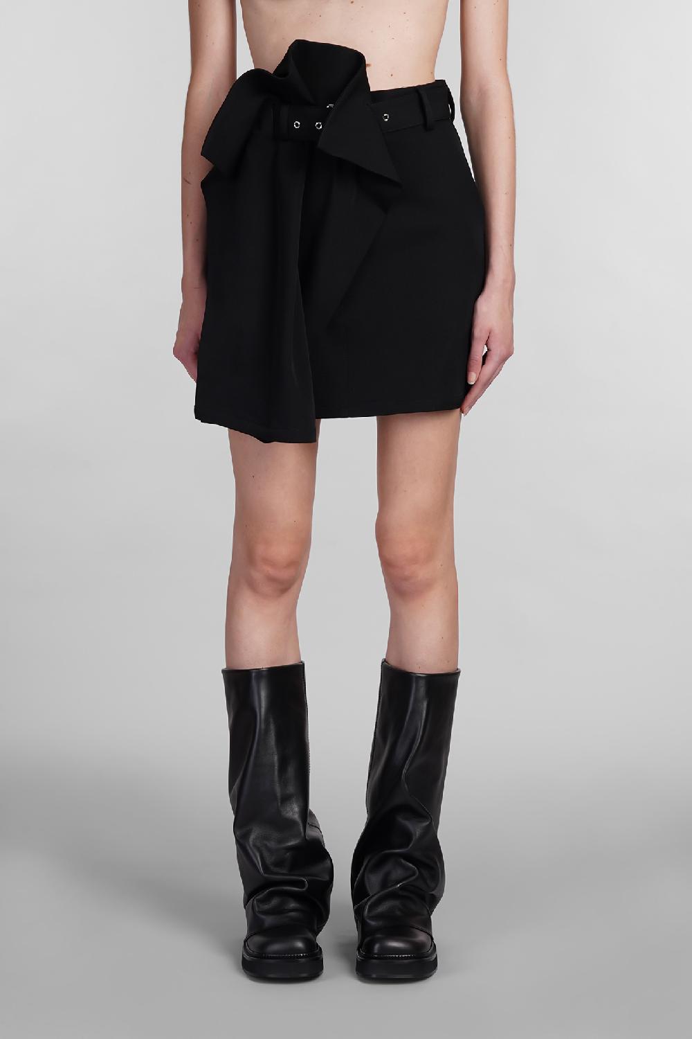 Deliberti JW Anderson Gonna in lana nera cod. 402585 - Deliberti The Luxury Shopping