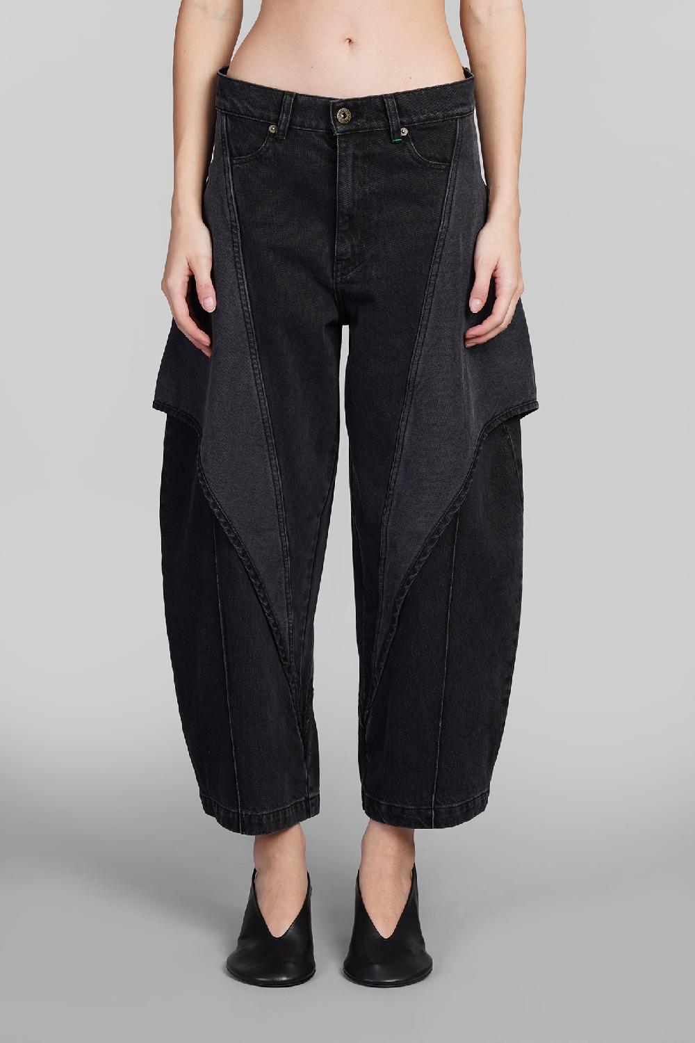 Deliberti JW Anderson Jeans in cotone nero cod. 409973 - Deliberti The Luxury Shopping