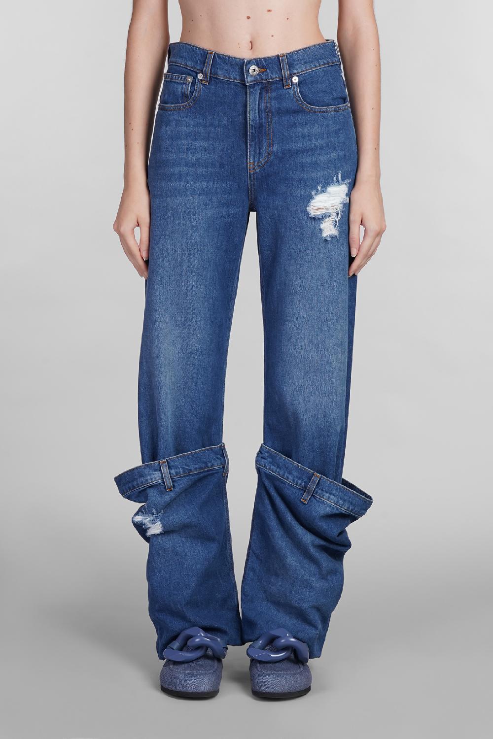 Deliberti JW Anderson Jeans in denim blu cod. 402573 - Deliberti The Luxury Shopping