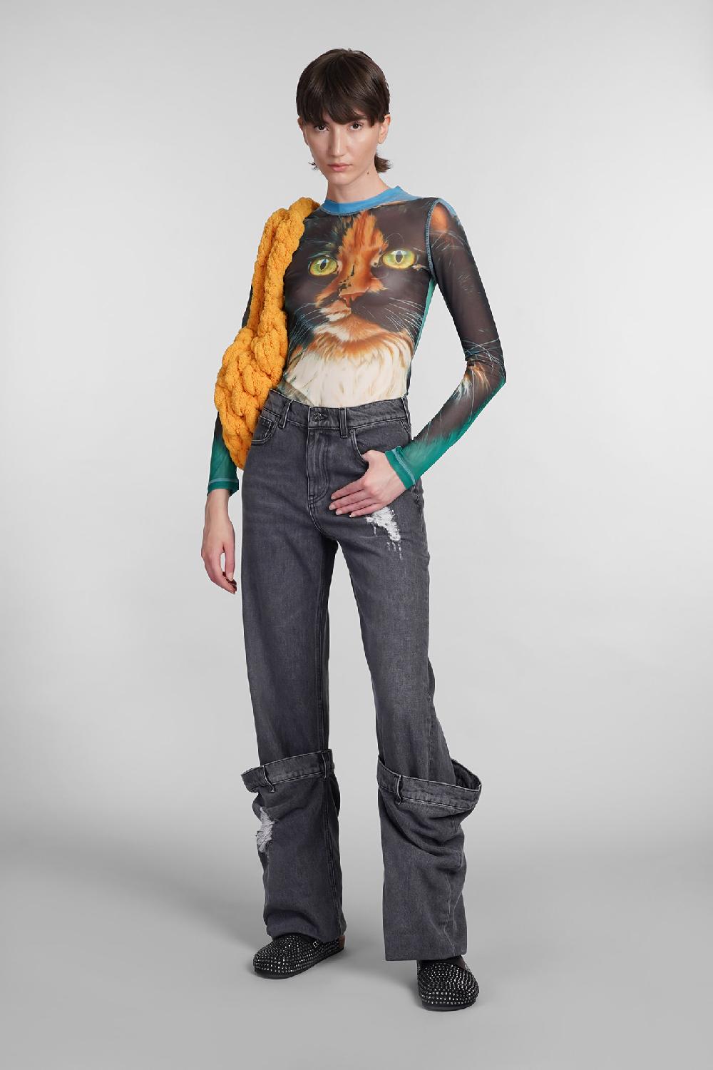 Deliberti JW Anderson Jeans In Denim Grigio Cod. 402552 - Deliberti The Luxury Shopping