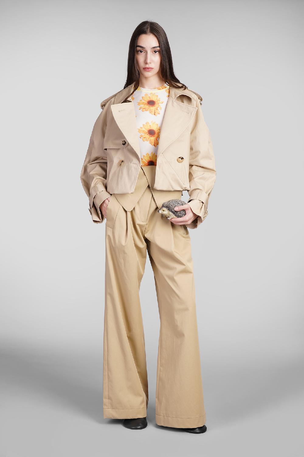 Deliberti JW Anderson Pantalone In Cotone Beige Cod. 409977 - Deliberti The Luxury Shopping