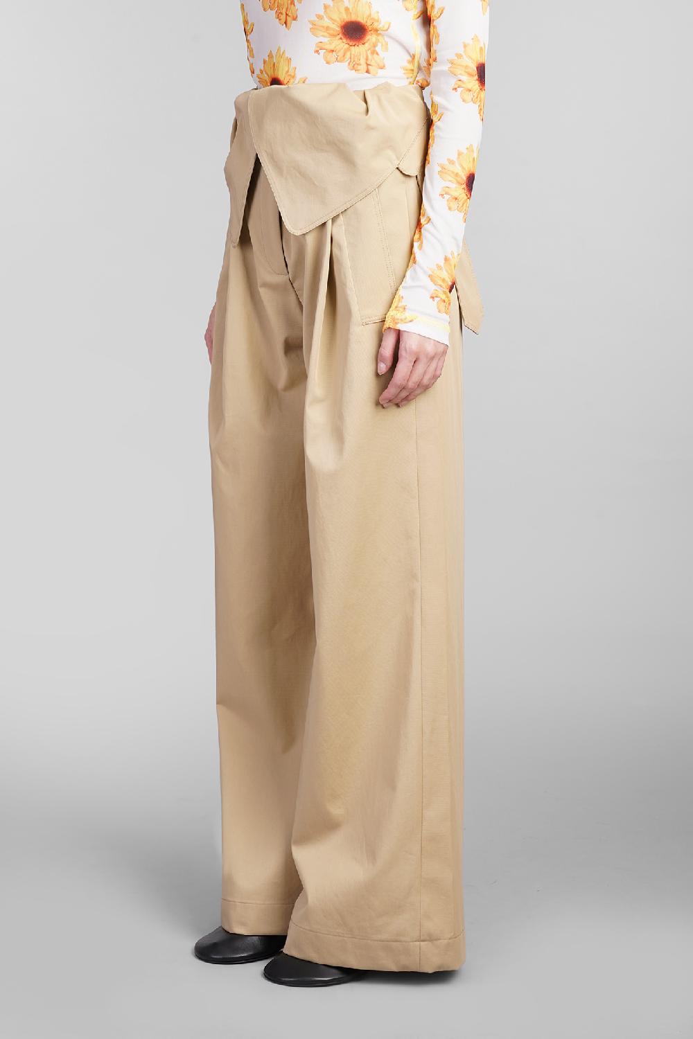 Deliberti JW Anderson Pantalone In Cotone Beige Cod. 409977 - Deliberti The Luxury Shopping