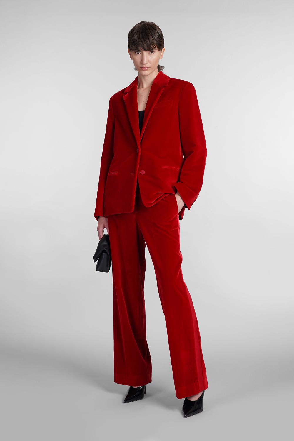 Deliberti JW Anderson Pantalone In Cotone Rosso Cod. 402587 - Deliberti The Luxury Shopping