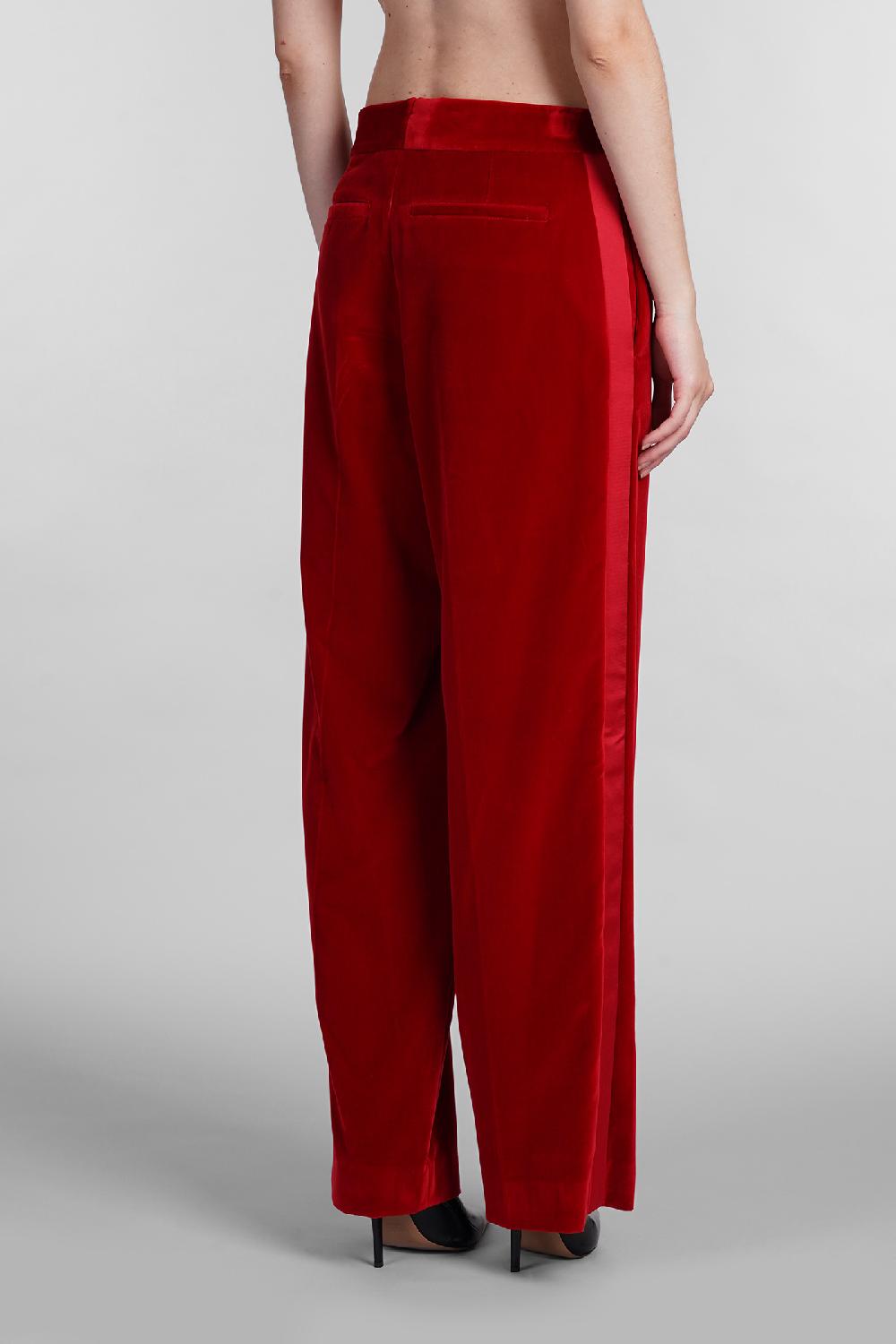 Deliberti JW Anderson Pantalone In Cotone Rosso Cod. 402587 - Deliberti The Luxury Shopping