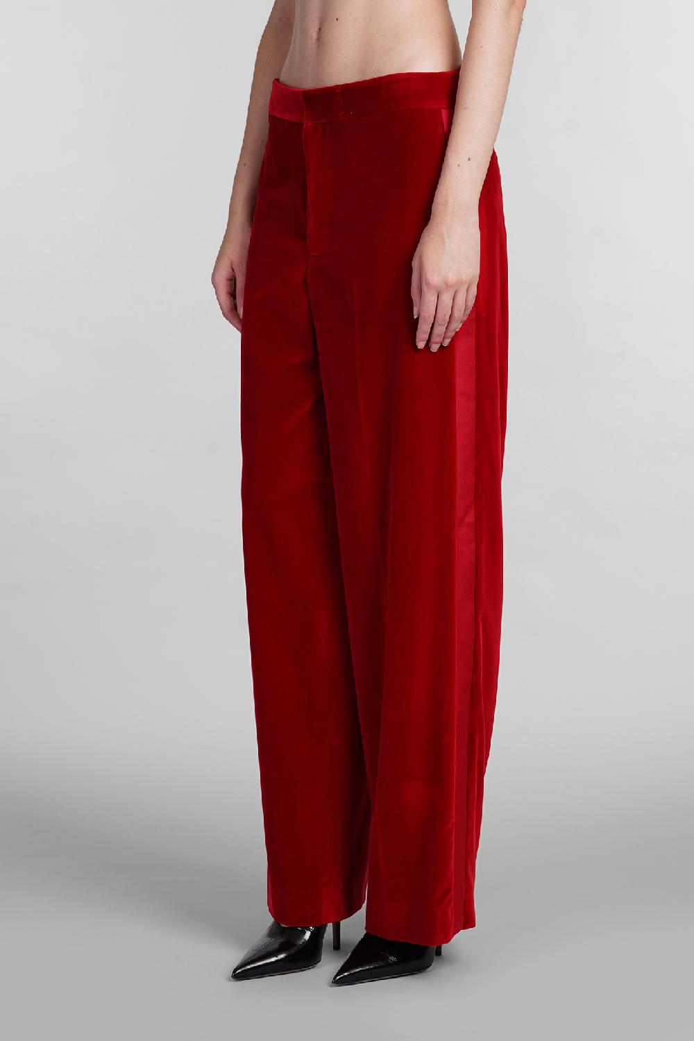 Deliberti JW Anderson Pantalone In Cotone Rosso Cod. 402587 - Deliberti The Luxury Shopping