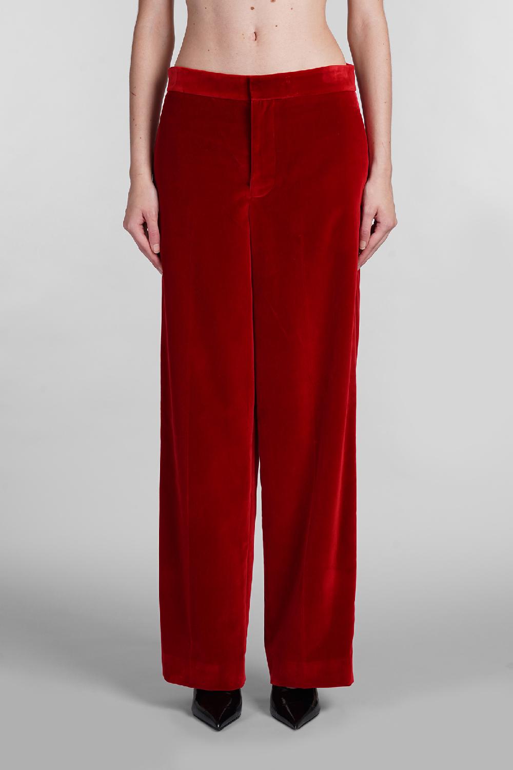 Deliberti JW Anderson Pantalone in cotone rosso cod. 402587 - Deliberti The Luxury Shopping