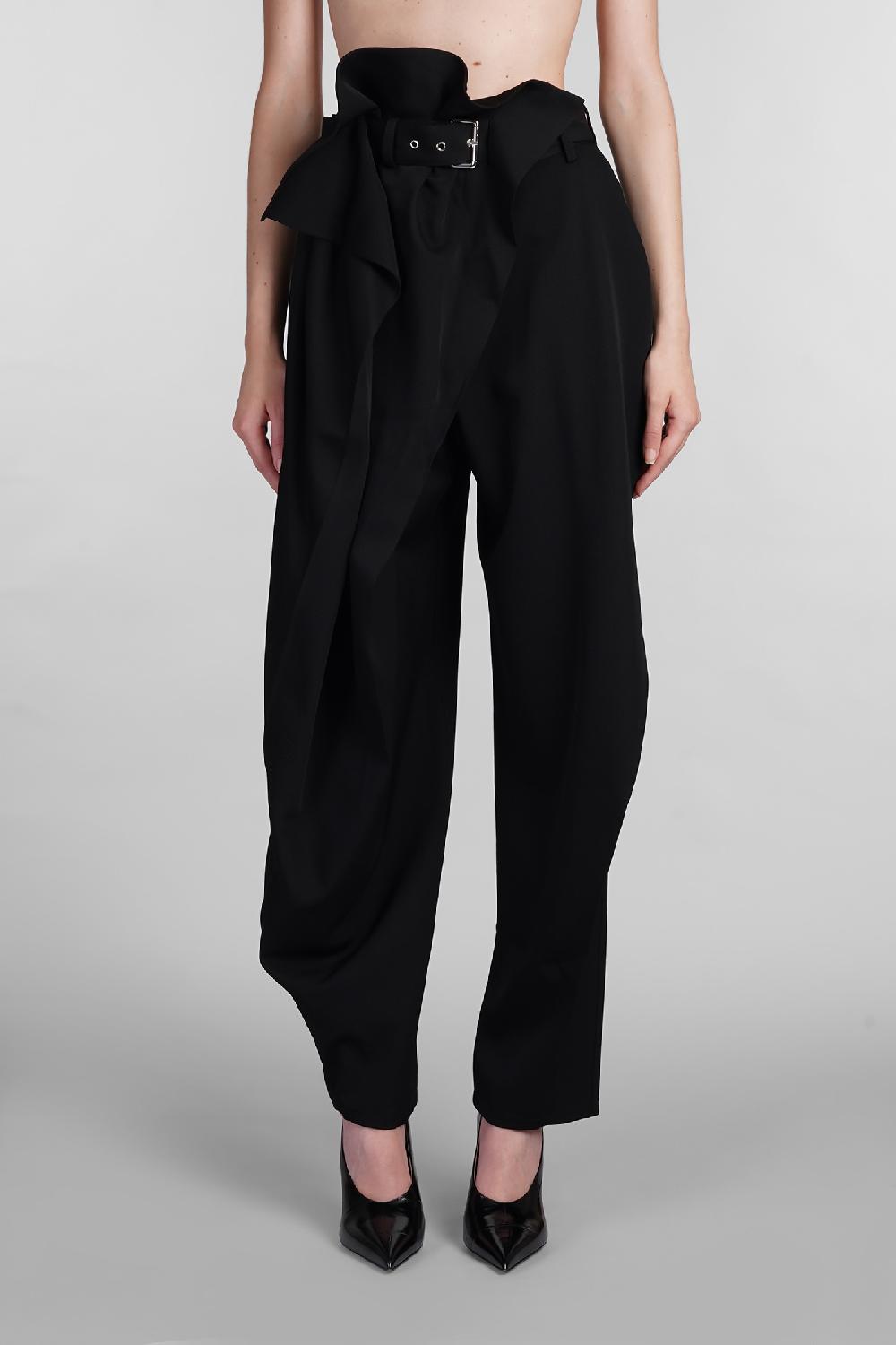 Deliberti JW Anderson Pantalone in lana nera cod. 402586 - Deliberti The Luxury Shopping
