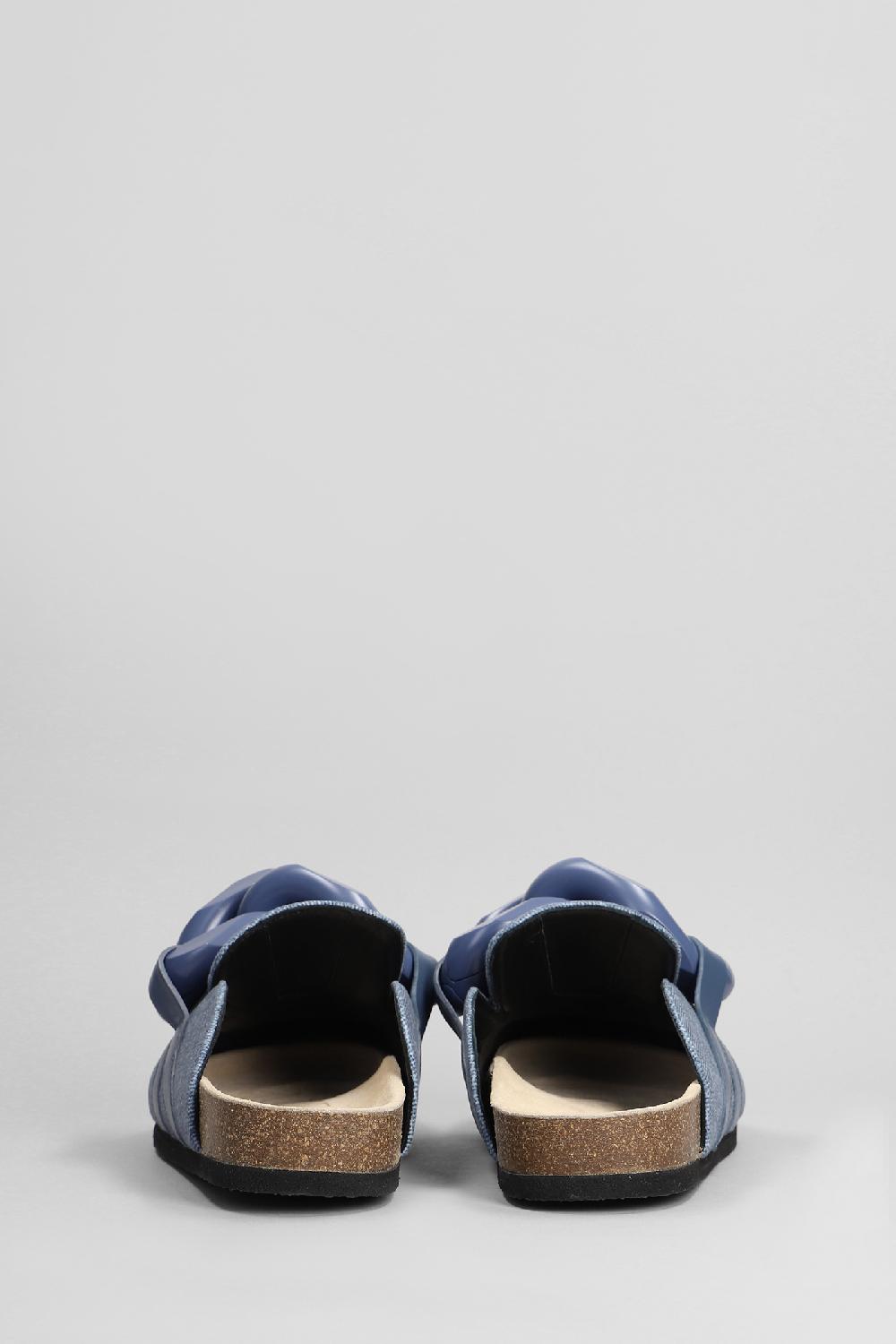 Deliberti JW Anderson Slipper-mule Chain Loafer In Denim Blu Cod. 402402 - Deliberti The Luxury Shopping