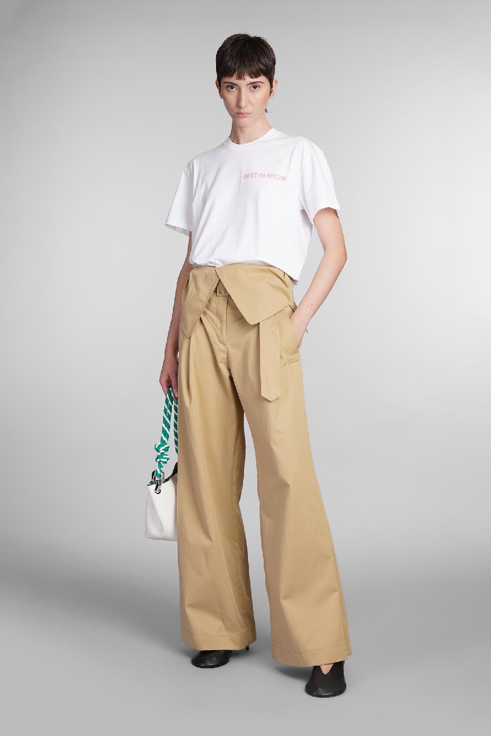 Deliberti JW Anderson T-shirt In Cotone Bianco Cod. 409983 - Deliberti The Luxury Shopping