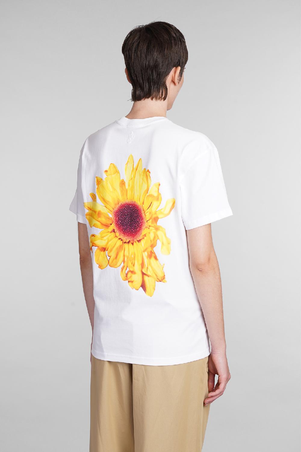 Deliberti JW Anderson T-shirt In Cotone Bianco Cod. 409983 - Deliberti The Luxury Shopping