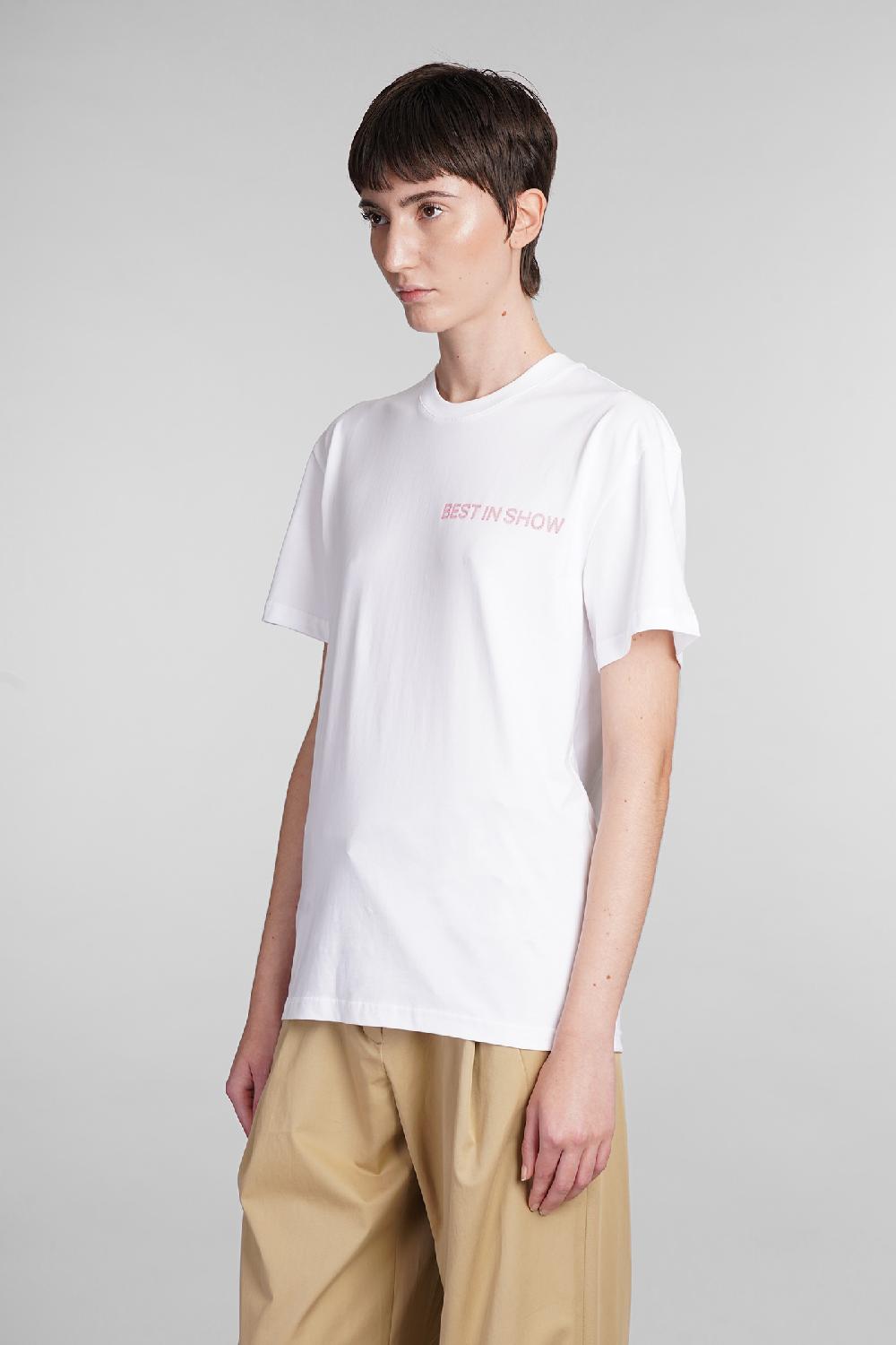 Deliberti JW Anderson T-shirt In Cotone Bianco Cod. 409983 - Deliberti The Luxury Shopping