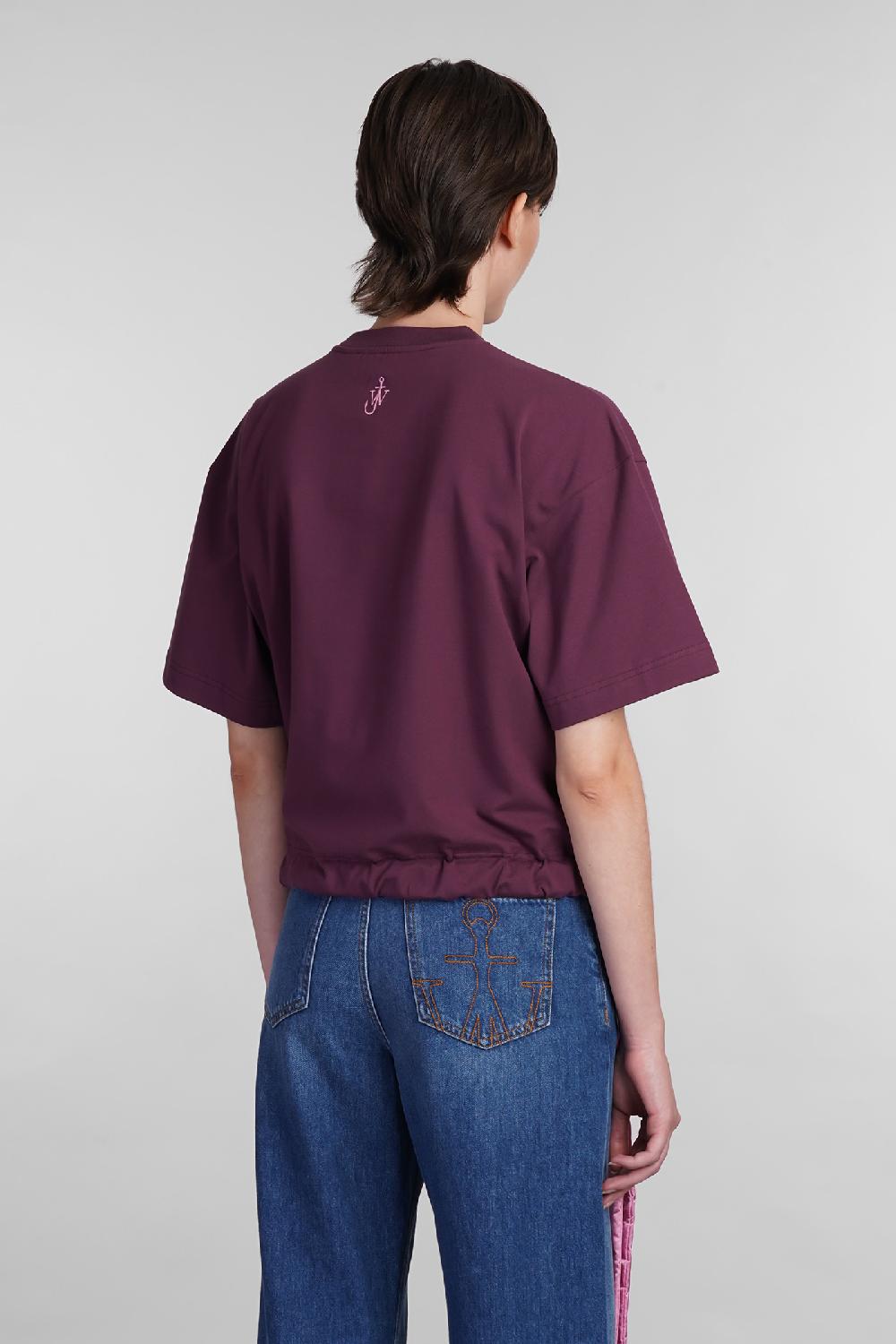 Deliberti JW Anderson T-shirt In Cotone Viola Cod. 402582 - Deliberti The Luxury Shopping