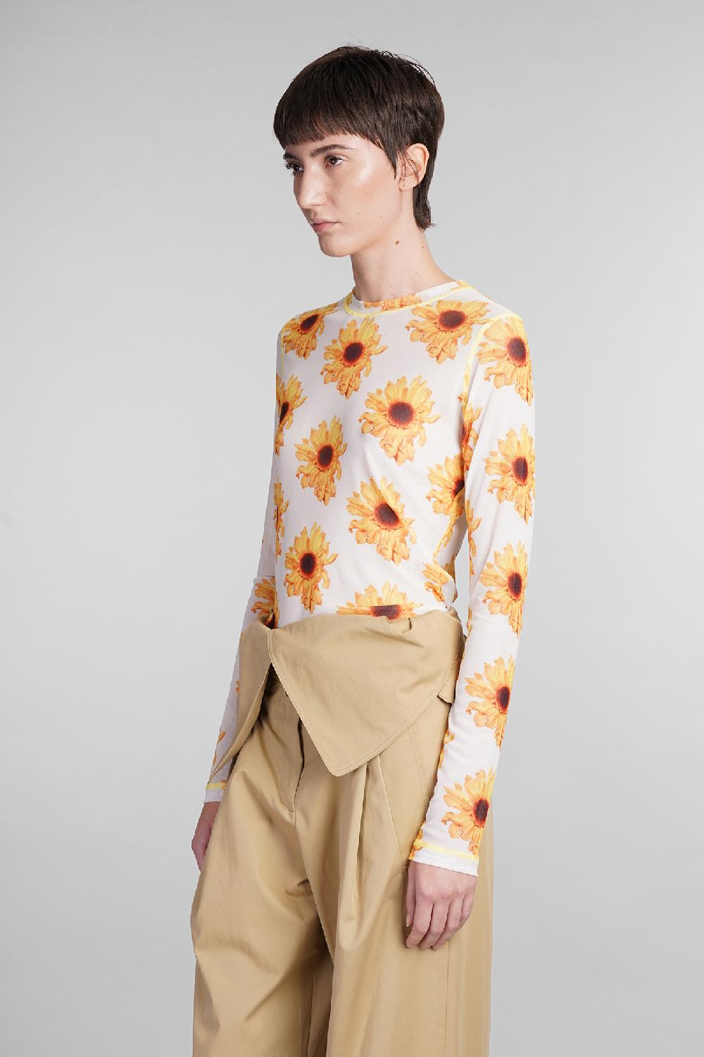 Deliberti JW Anderson T-shirt In Poliestere Bianco Cod. 409980 - Deliberti The Luxury Shopping