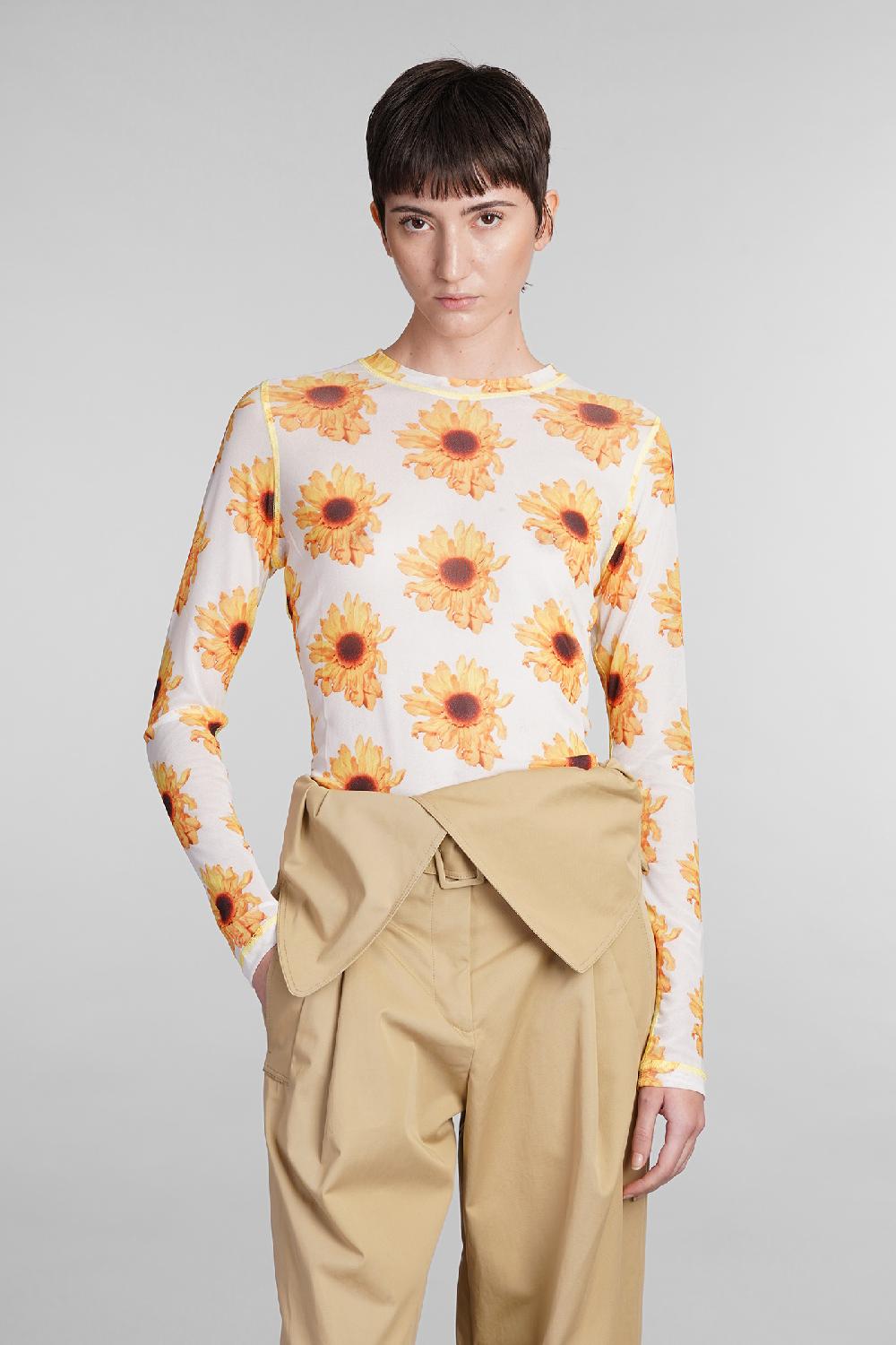 Deliberti JW Anderson T-shirt in poliestere bianco cod. 409980 - Deliberti The Luxury Shopping