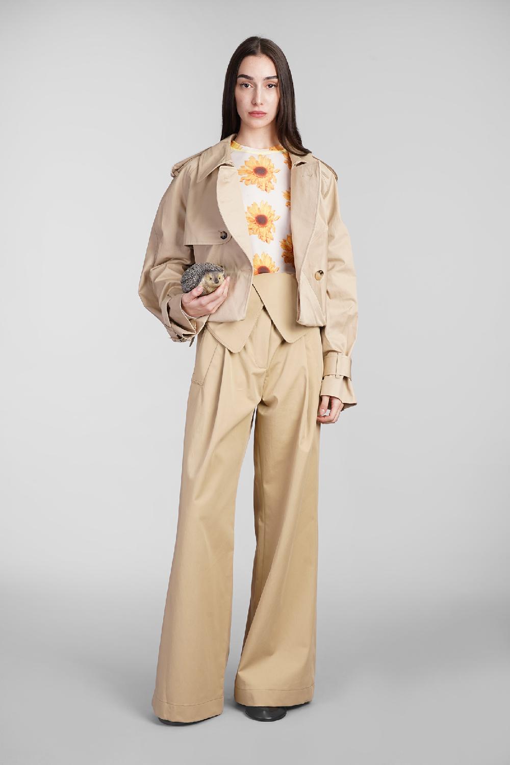 Deliberti JW Anderson Trench In Cotone Beige Cod. 409974 - Deliberti The Luxury Shopping