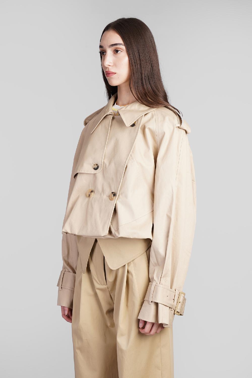 Deliberti JW Anderson Trench In Cotone Beige Cod. 409974 - Deliberti The Luxury Shopping