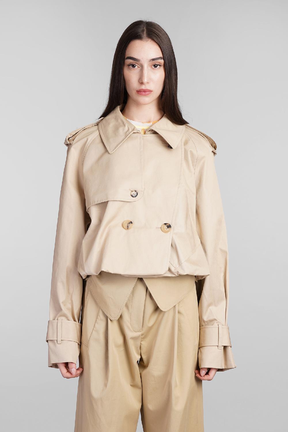 Deliberti JW Anderson Trench in cotone beige cod. 409974 - Deliberti The Luxury Shopping