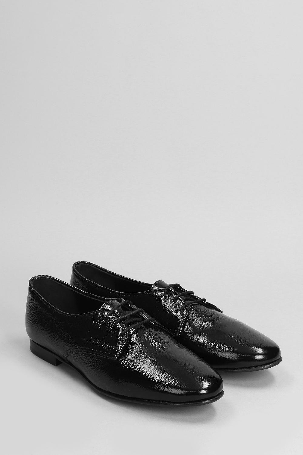 Deliberti L Arianna Stringate In Pelle Nera Cod. 403366 - Deliberti The Luxury Shopping
