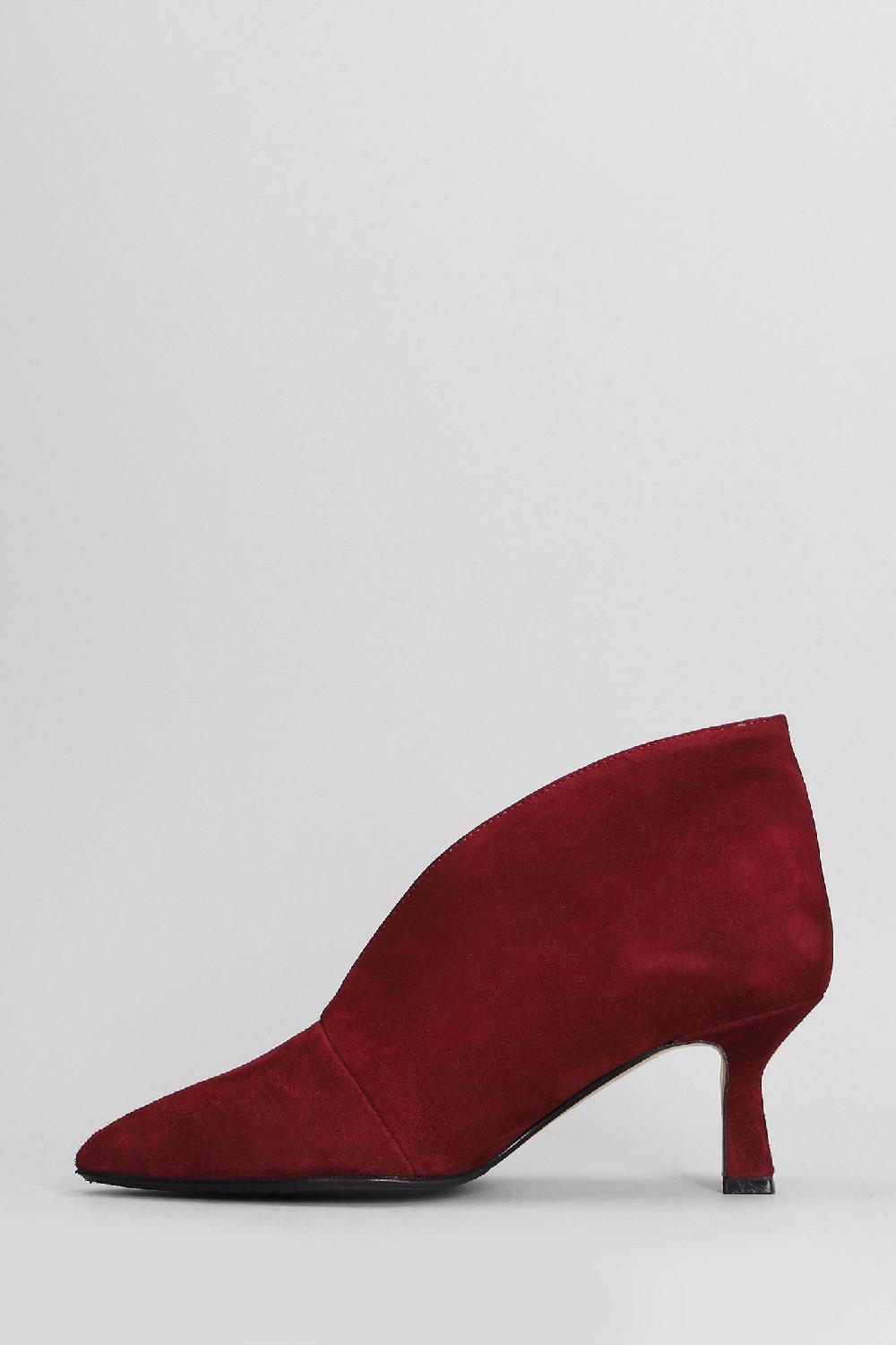 Deliberti L Arianna Tronchetti Tacco Alto In Camoscio Bordeaux Cod. 403361 - Deliberti The Luxury Shopping