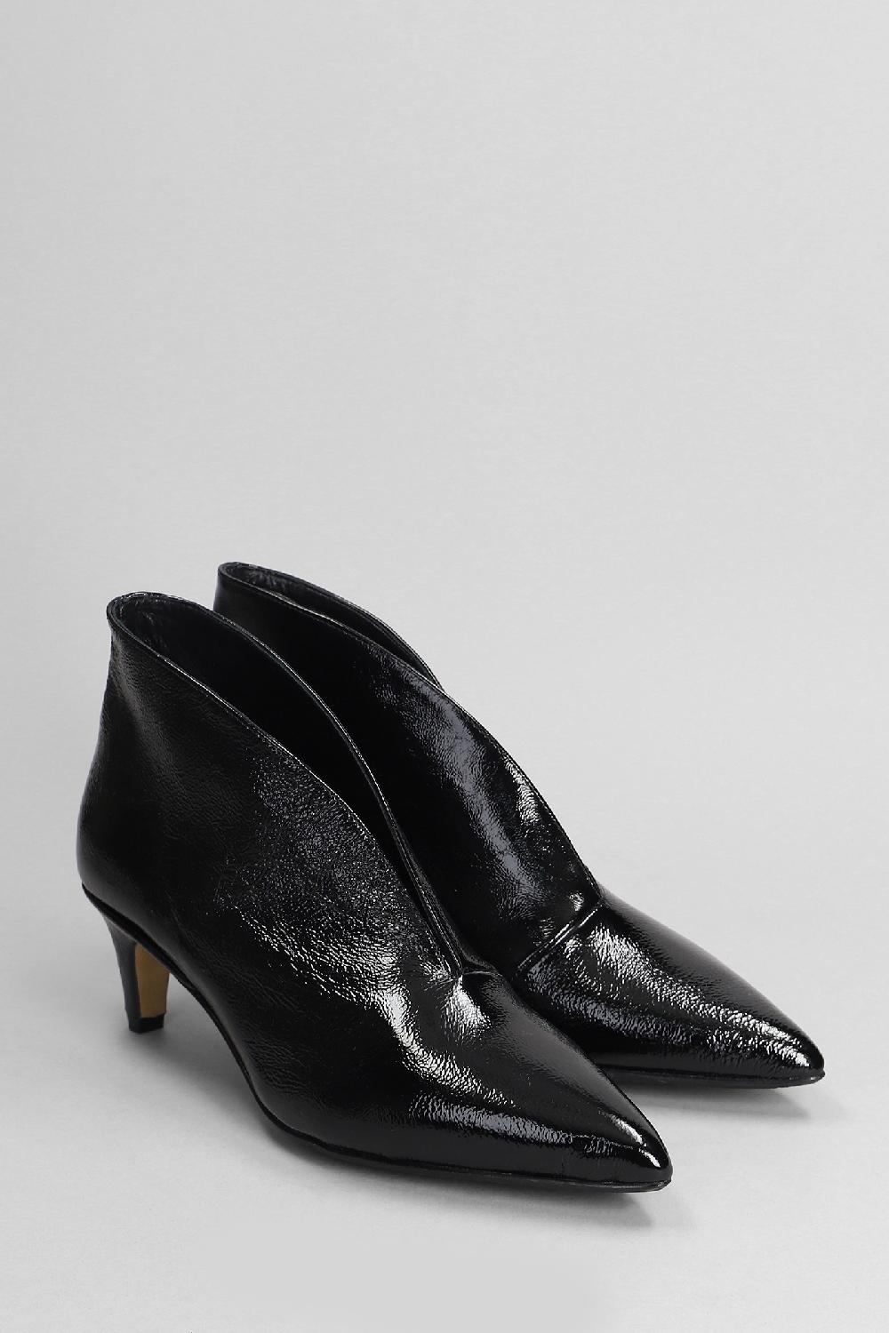 Deliberti L Arianna Tronchetti Tacco Alto In Pelle Nera Cod. 403363 - Deliberti The Luxury Shopping