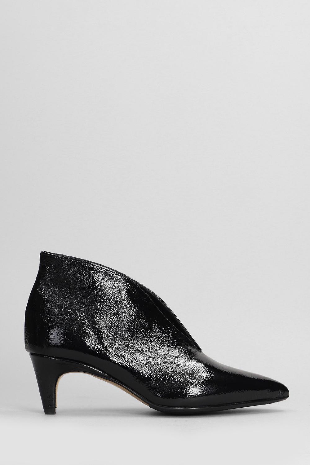Deliberti L Arianna Tronchetti tacco alto in pelle nera cod. 403363 - Deliberti The Luxury Shopping
