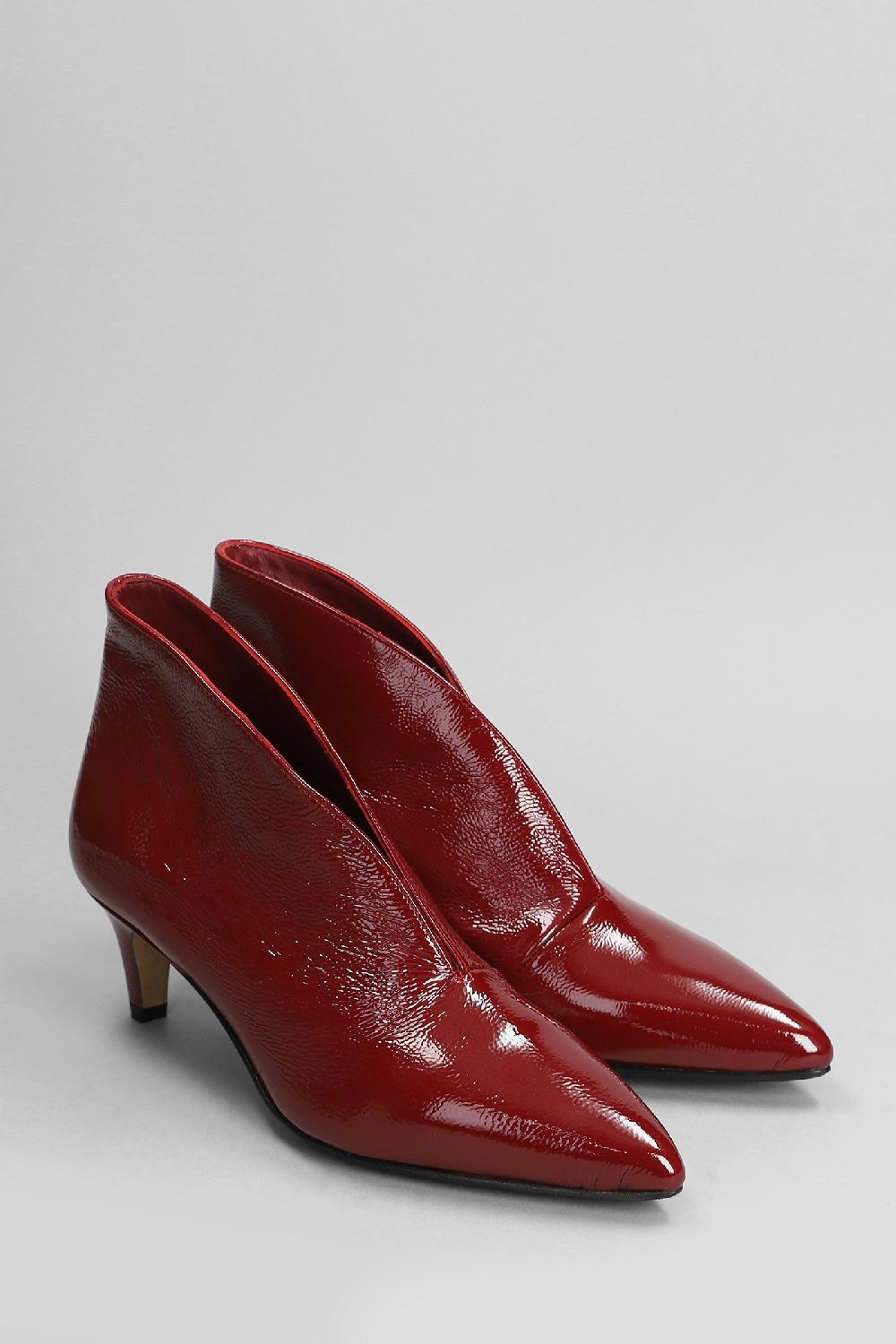 Deliberti L Arianna Tronchetti Tacco Alto In Pelle Rossa Cod. 403362 - Deliberti The Luxury Shopping