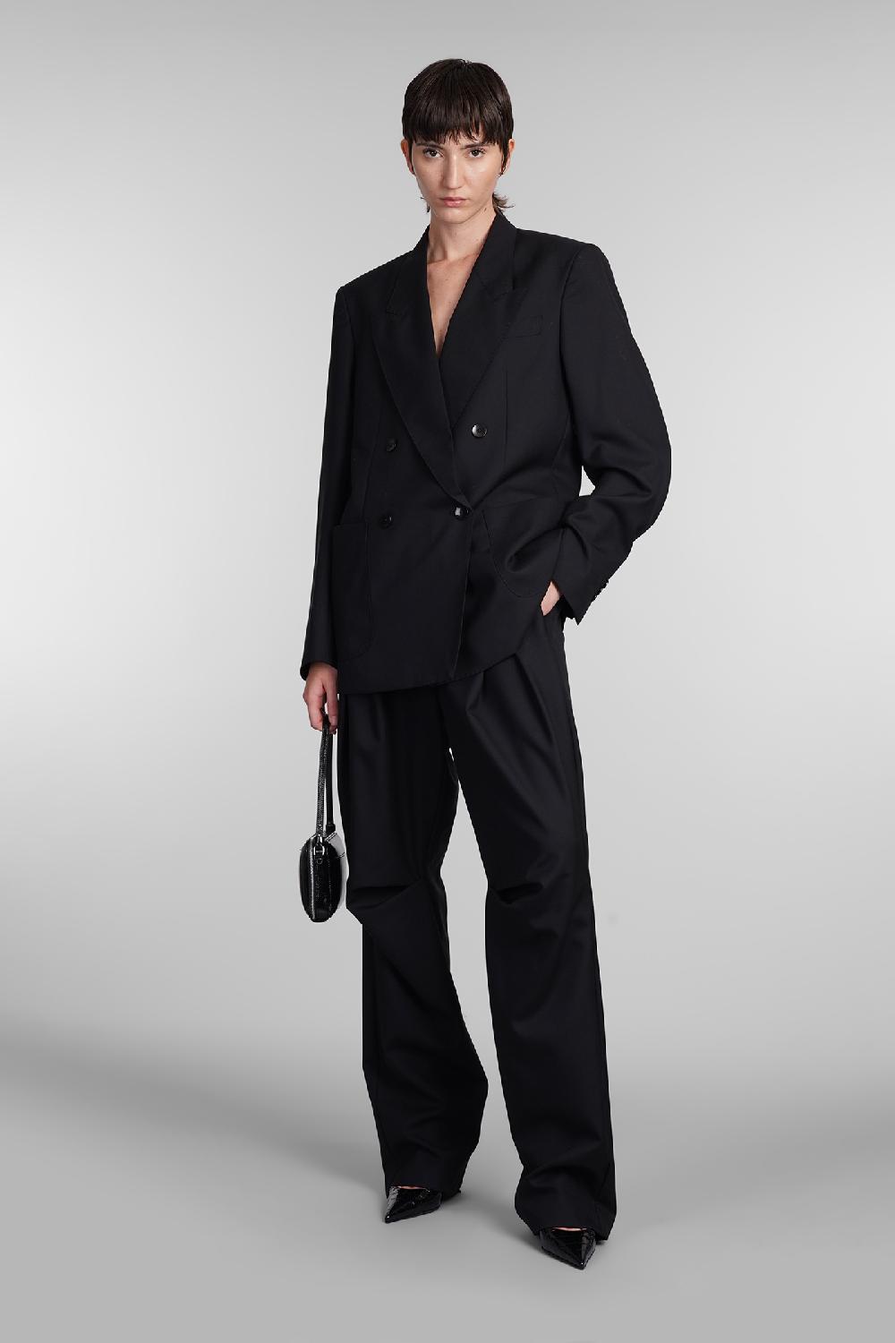 Deliberti Laneus Blazer In Lana Nera Cod. 407319 - Deliberti The Luxury Shopping
