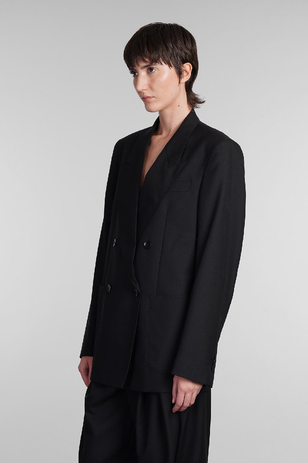Deliberti Laneus Blazer In Lana Nera Cod. 407319 - Deliberti The Luxury Shopping