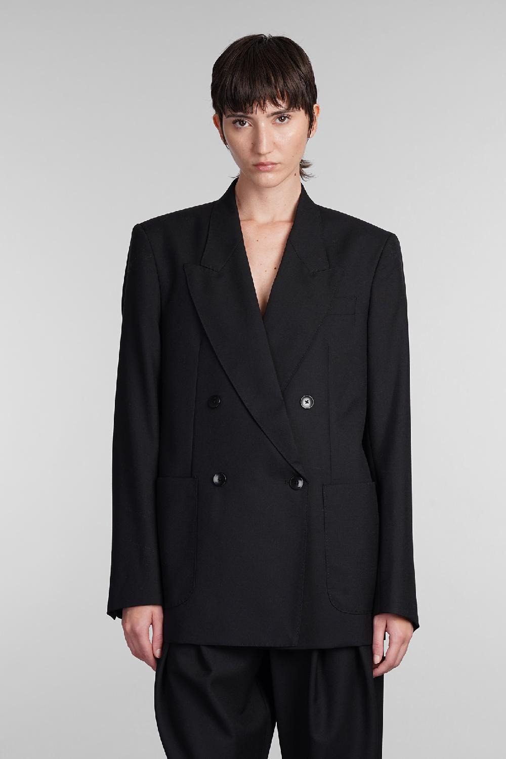 Deliberti Laneus Blazer in lana nera cod. 407319 - Deliberti The Luxury Shopping