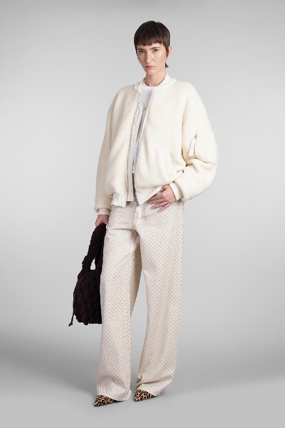 Deliberti Laneus Bomber In Lana Beige Cod. 407324 - Deliberti The Luxury Shopping