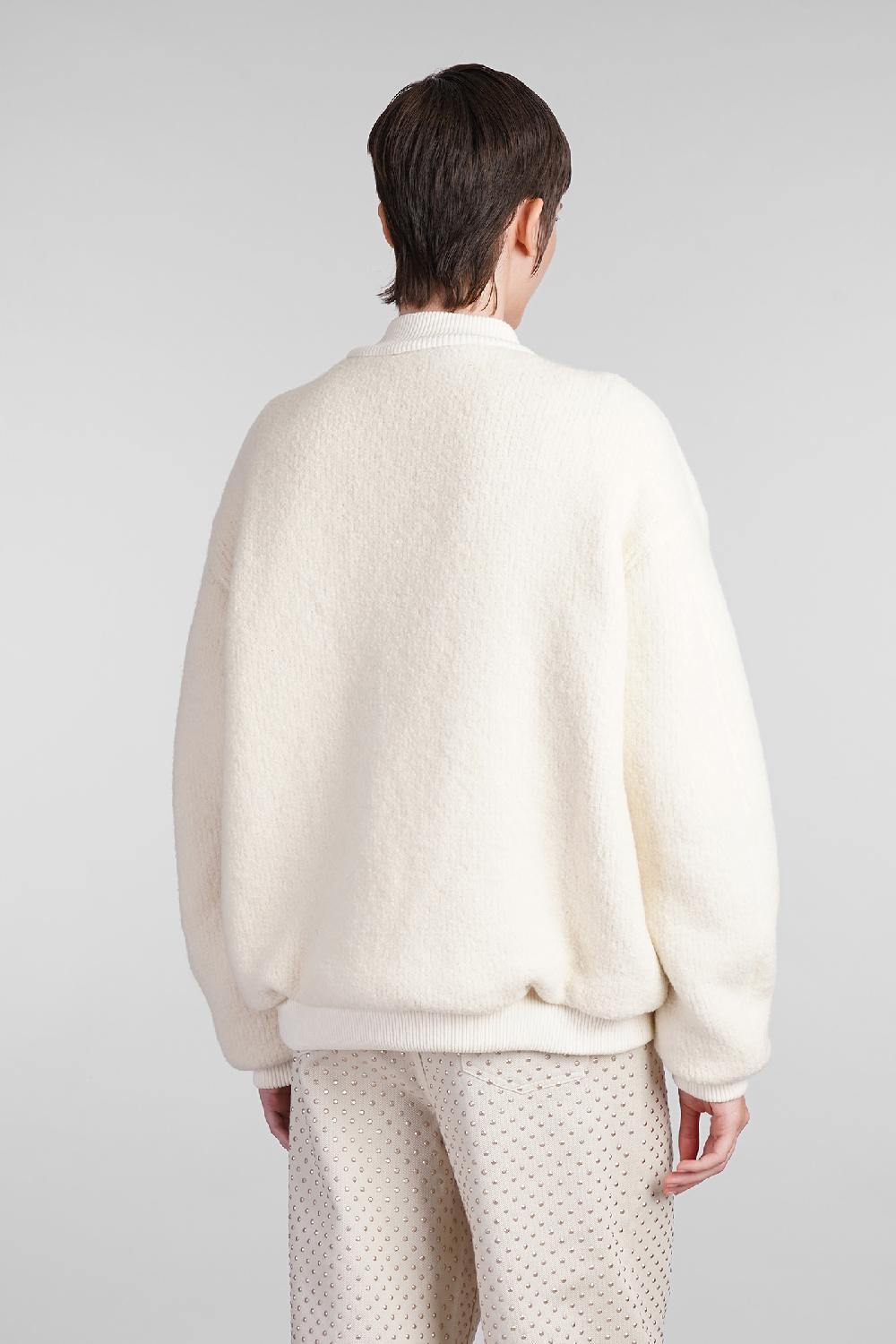 Deliberti Laneus Bomber In Lana Beige Cod. 407324 - Deliberti The Luxury Shopping