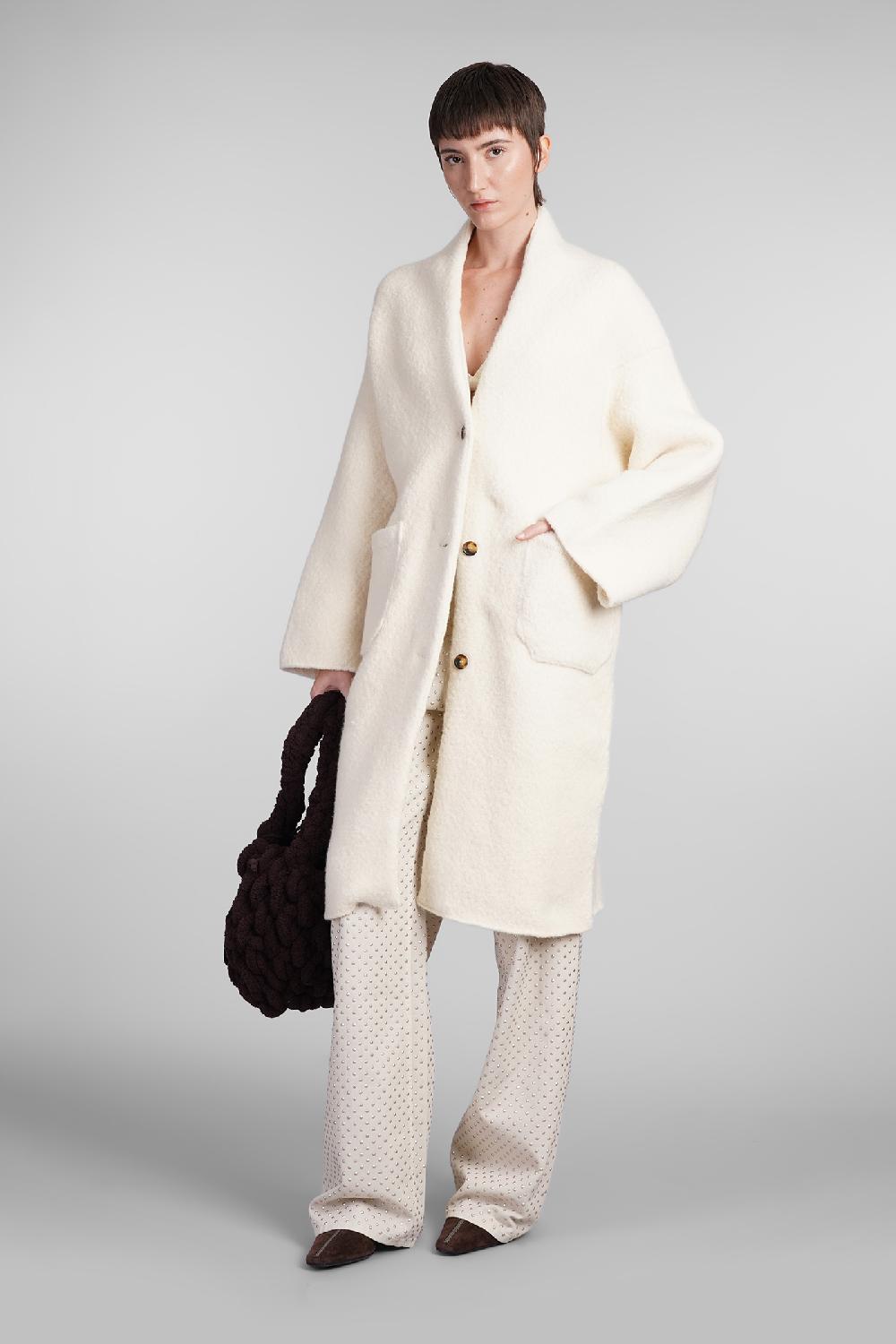 Deliberti Laneus Cappotto In Lana Beige Cod. 407320 - Deliberti The Luxury Shopping