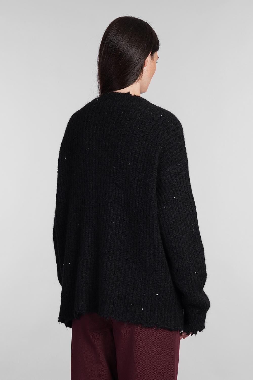 Deliberti Laneus Cardigan In Lana Nera Cod. 404474 - Deliberti The Luxury Shopping