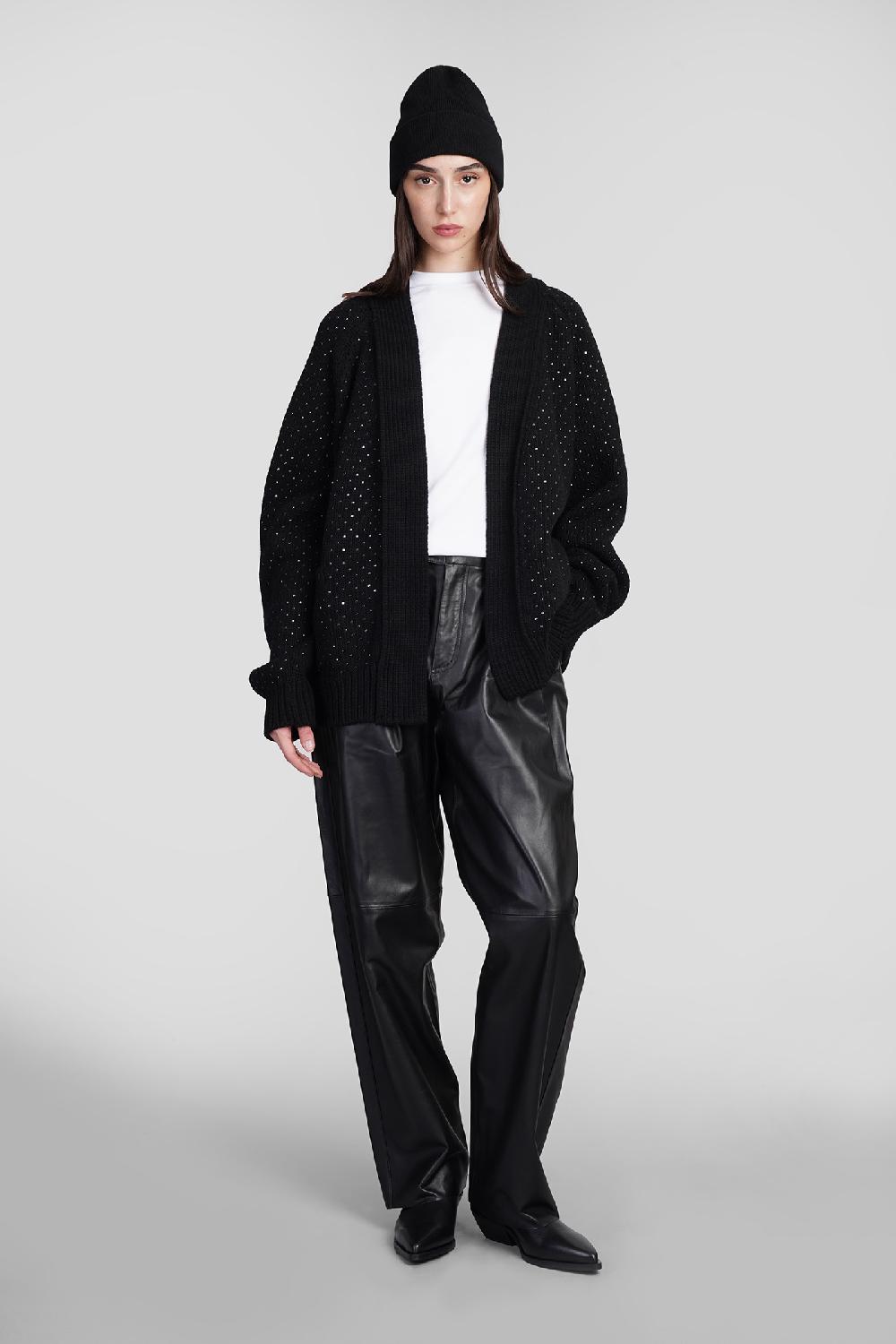 Deliberti Laneus Cardigan In Lana Nera Cod. 409123 - Deliberti The Luxury Shopping