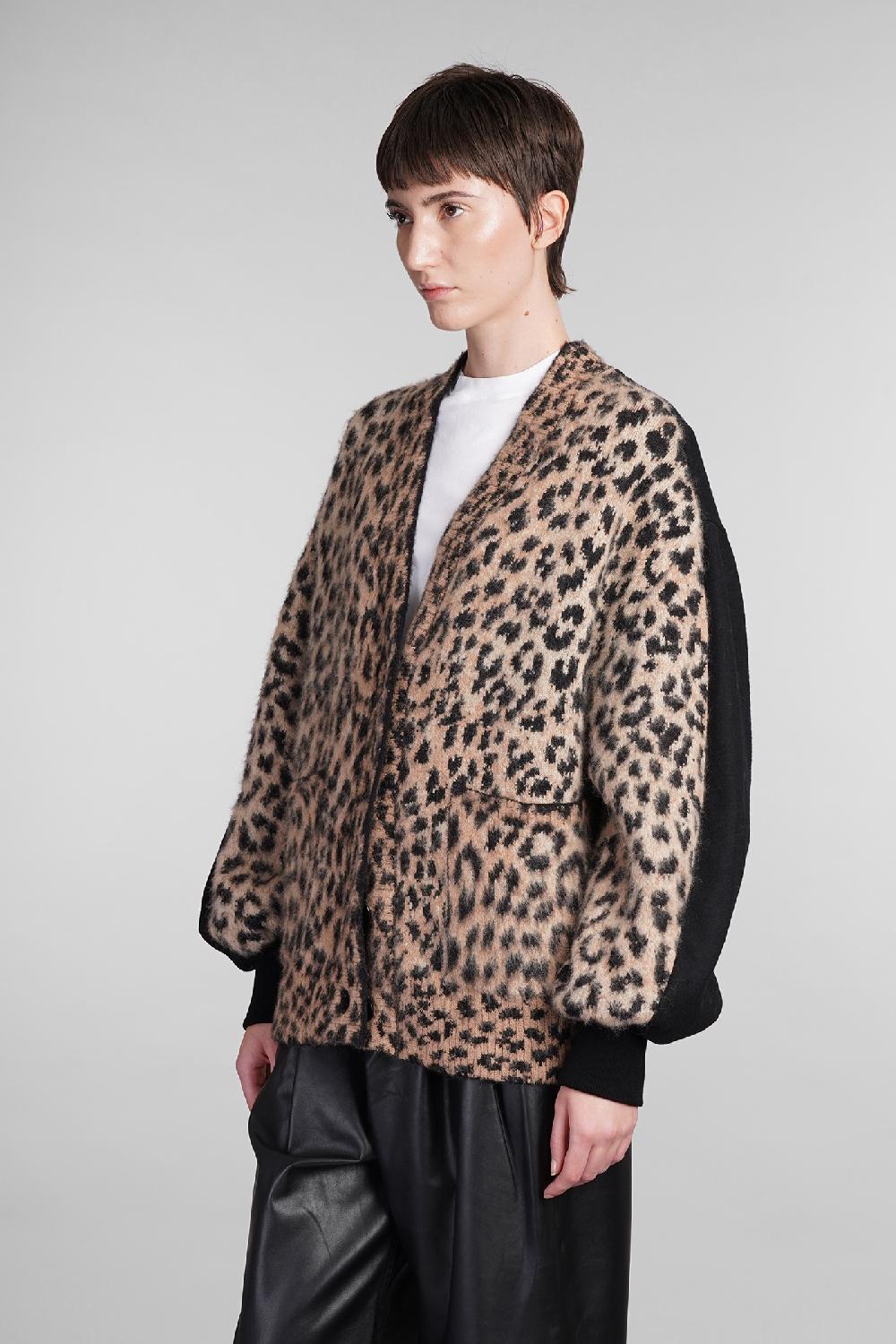 Deliberti Laneus Cardigan In Poliammide Animalier Cod. 409122 - Deliberti The Luxury Shopping