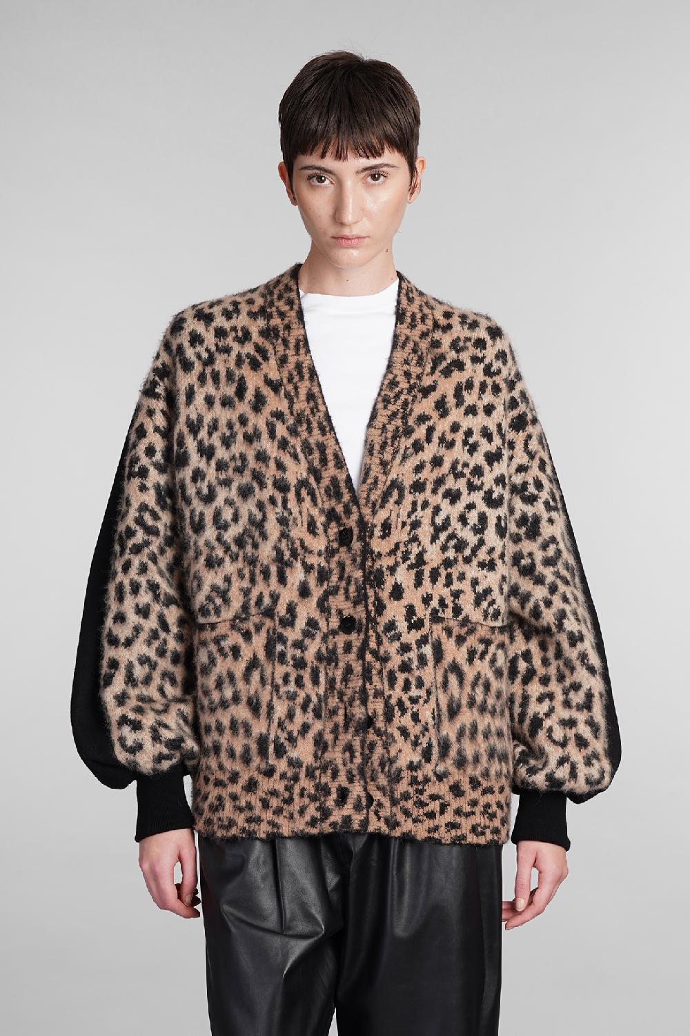 Deliberti Laneus Cardigan in poliammide animalier cod. 409122 - Deliberti The Luxury Shopping
