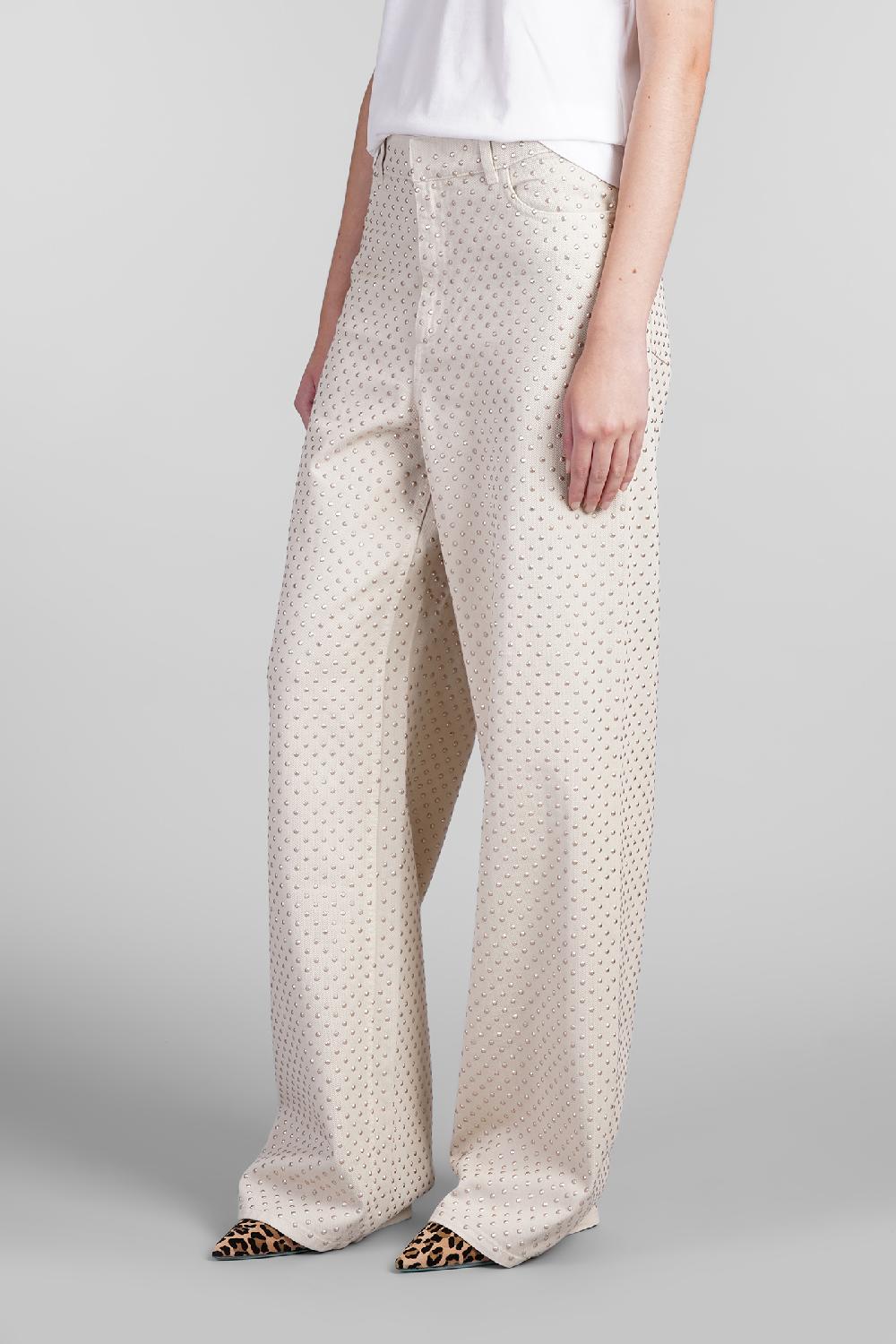 Deliberti Laneus Jeans In Cotone Beige Cod. 402688 - Deliberti The Luxury Shopping