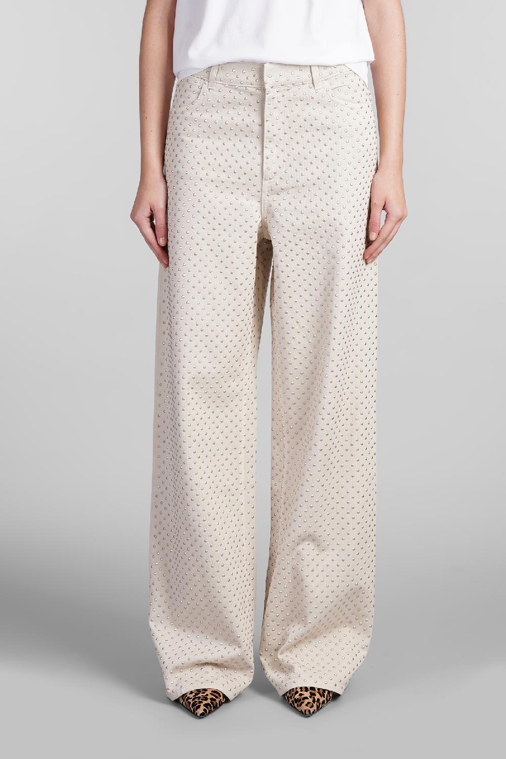 Deliberti Laneus Jeans in cotone beige cod. 402688 - Deliberti The Luxury Shopping