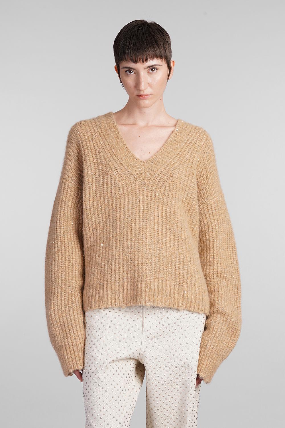 Deliberti Laneus Maglia in cashmere cammello cod. 407323 - Deliberti The Luxury Shopping